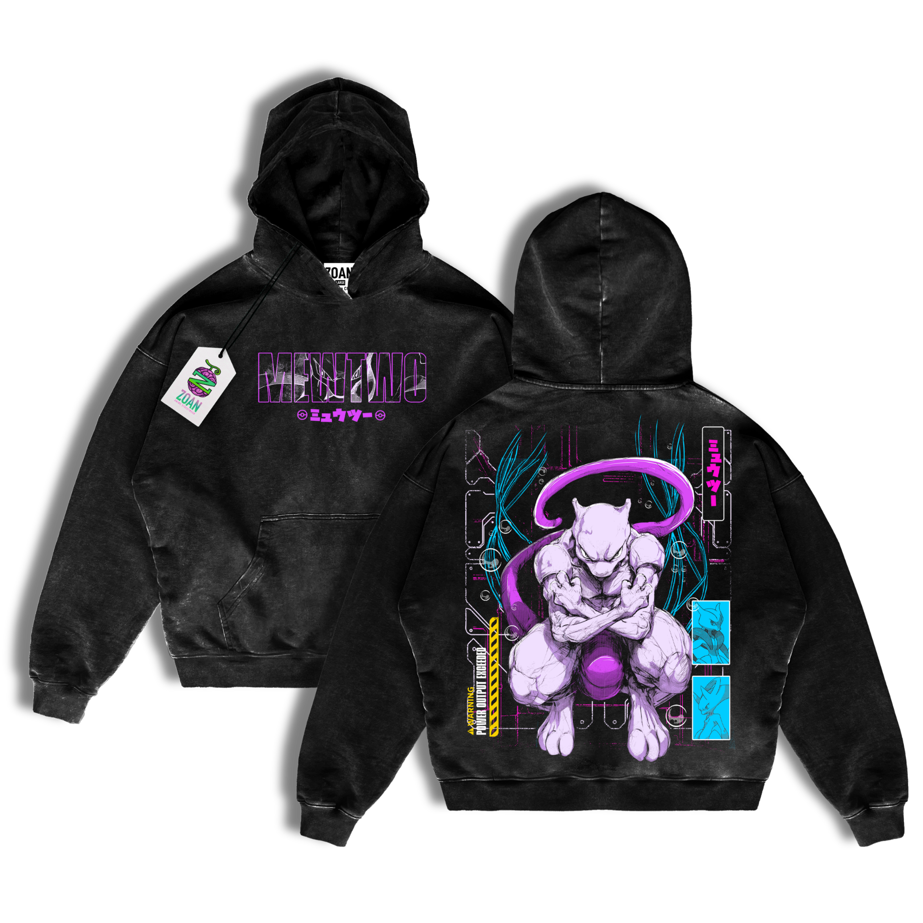 PREVENTA - Polerón Acid Wash Mewtwo : Genetic Monarch - Pokémon