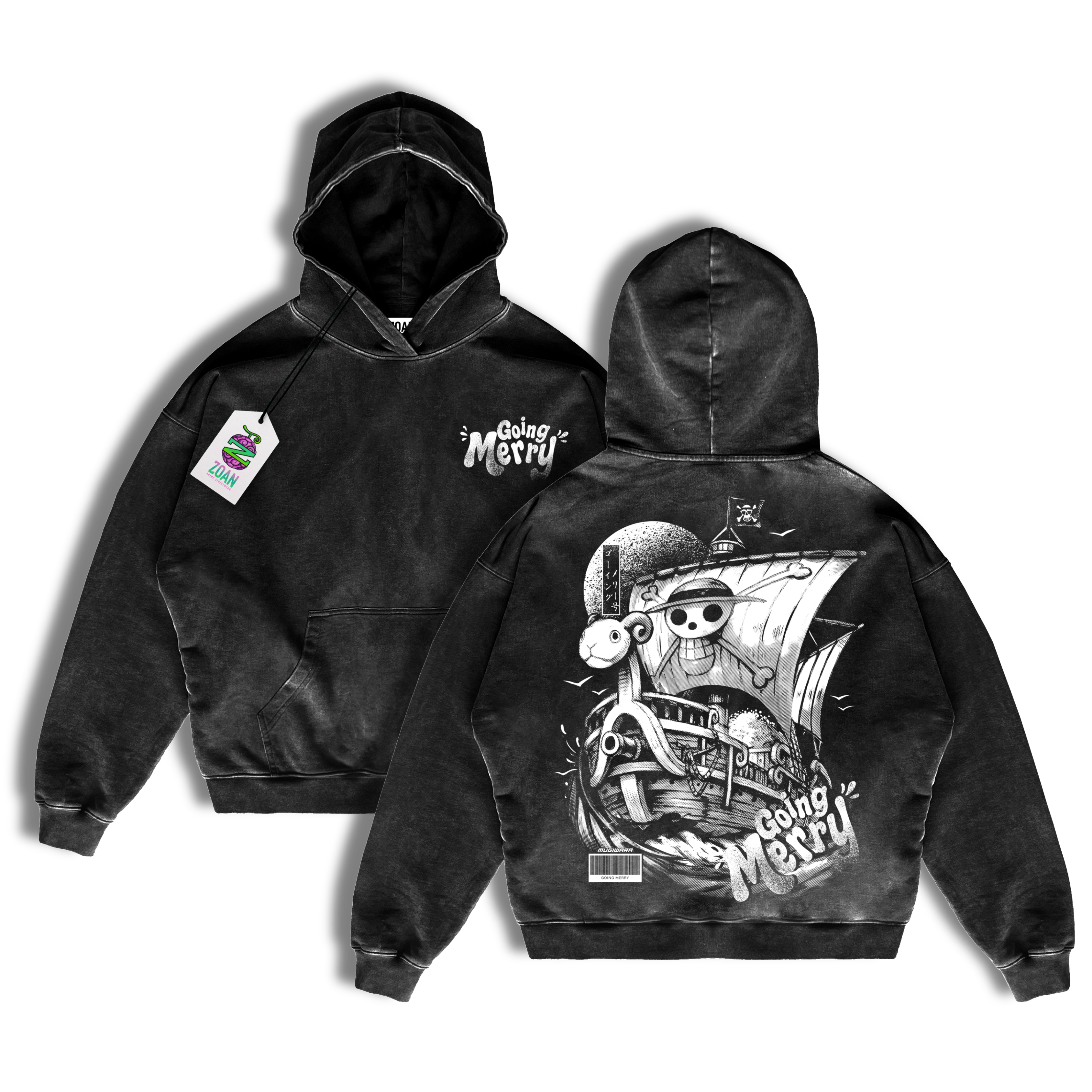 Polerón Going Merry: Our First Dream - Edición Especial Acid Wash - One Piece