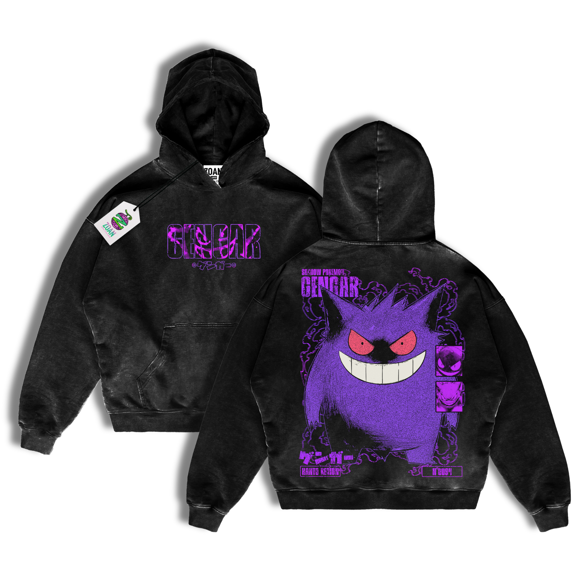 PREVENTA - Polerón Acid Wash Gengar : Shadow Stealer - Pokémon
