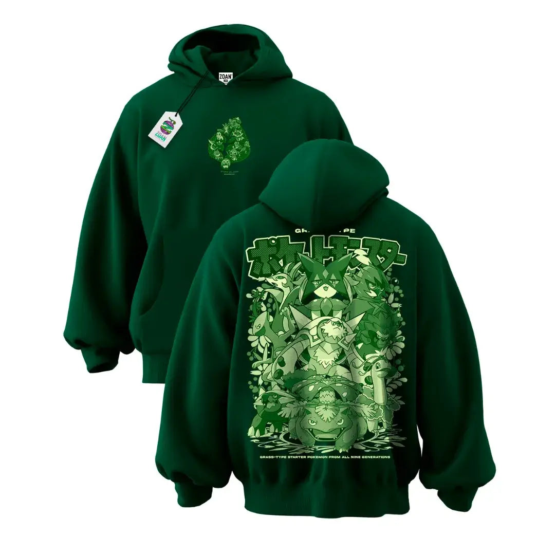 Polerón Iniciales Tipo Planta: Evoluciones (Monocromático) - Pokémon