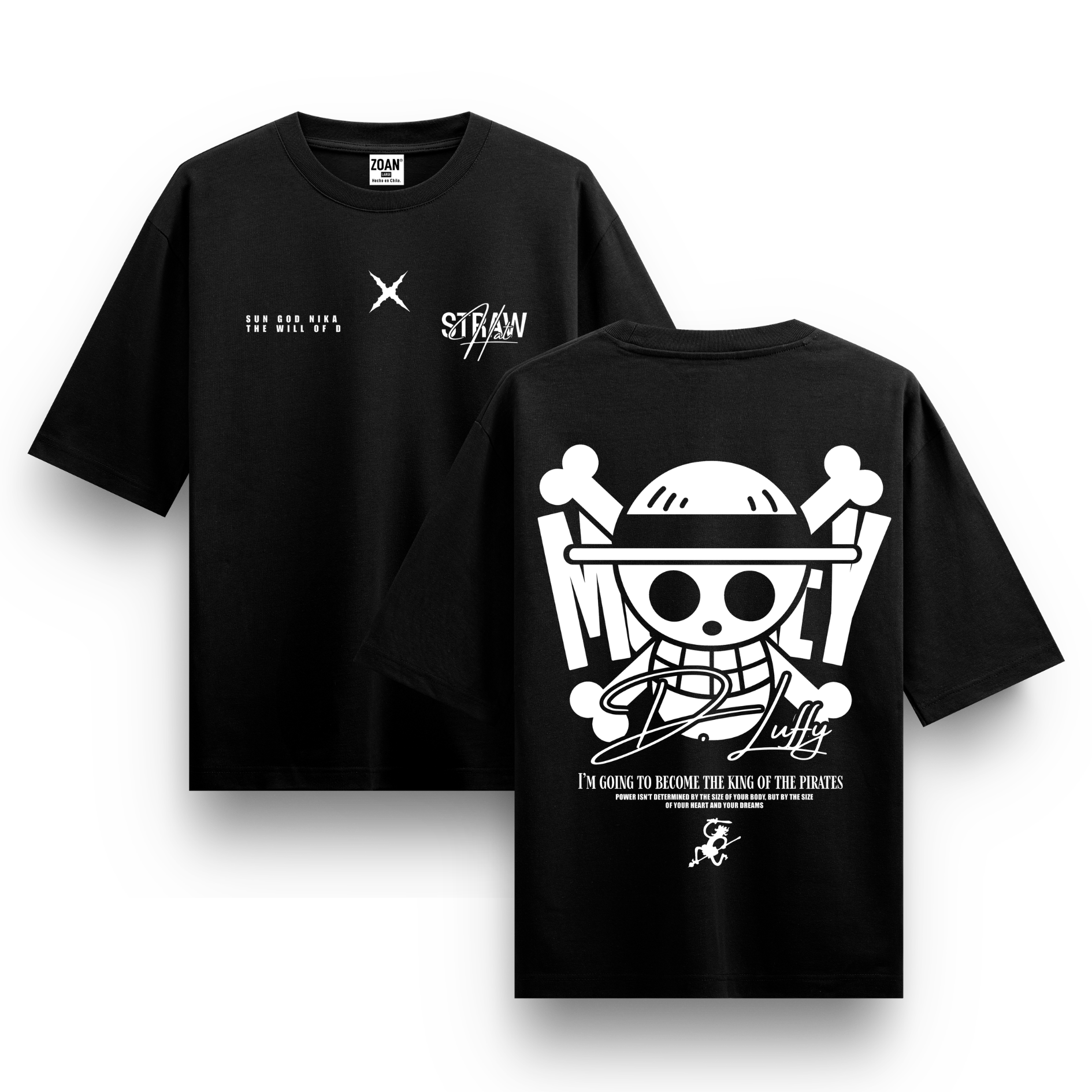 Polera Oversize Monkey D. Luffy : Inherited Will - One Piece