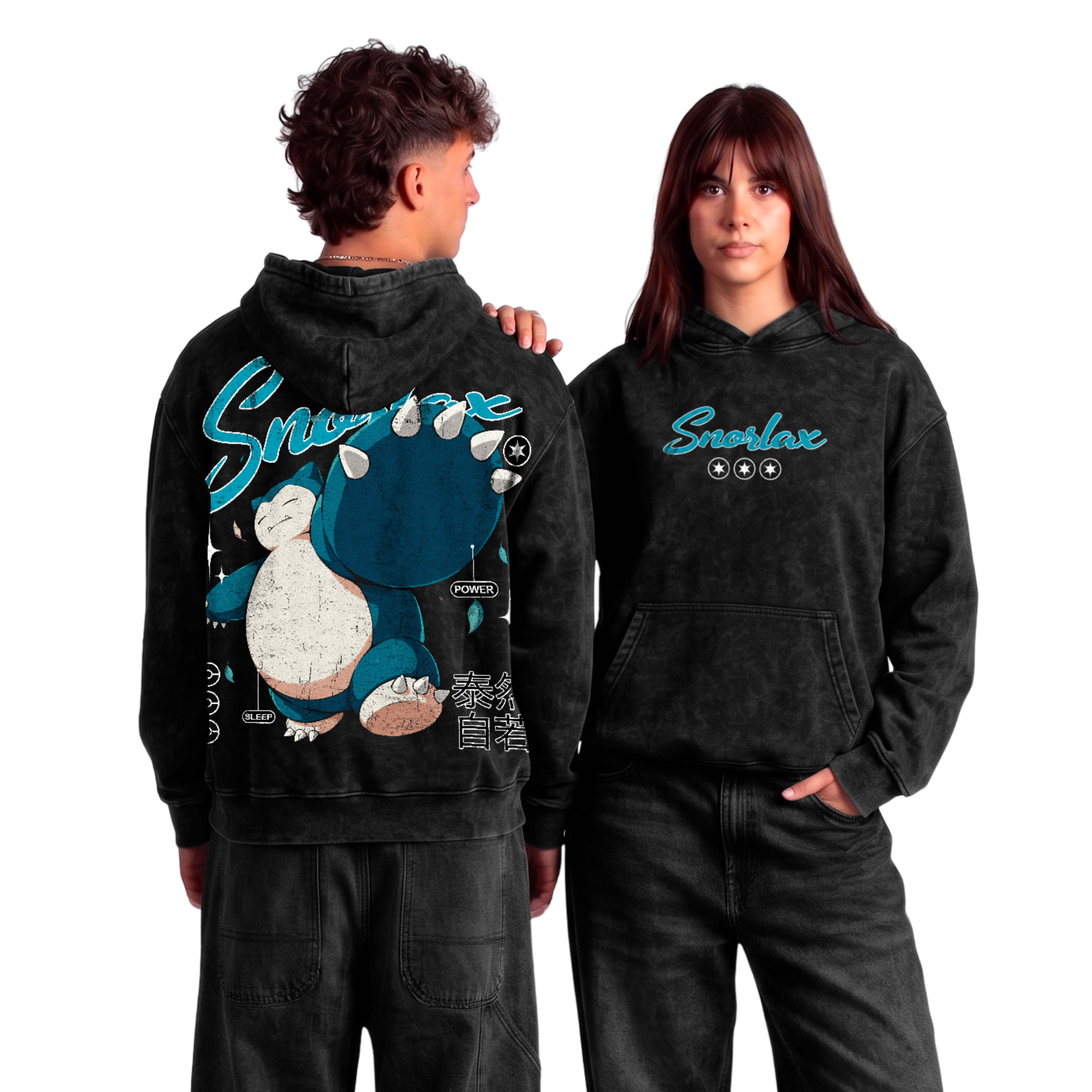 Polerón Acid Wash Snorlax: Sleep and Hunger - Pokémon