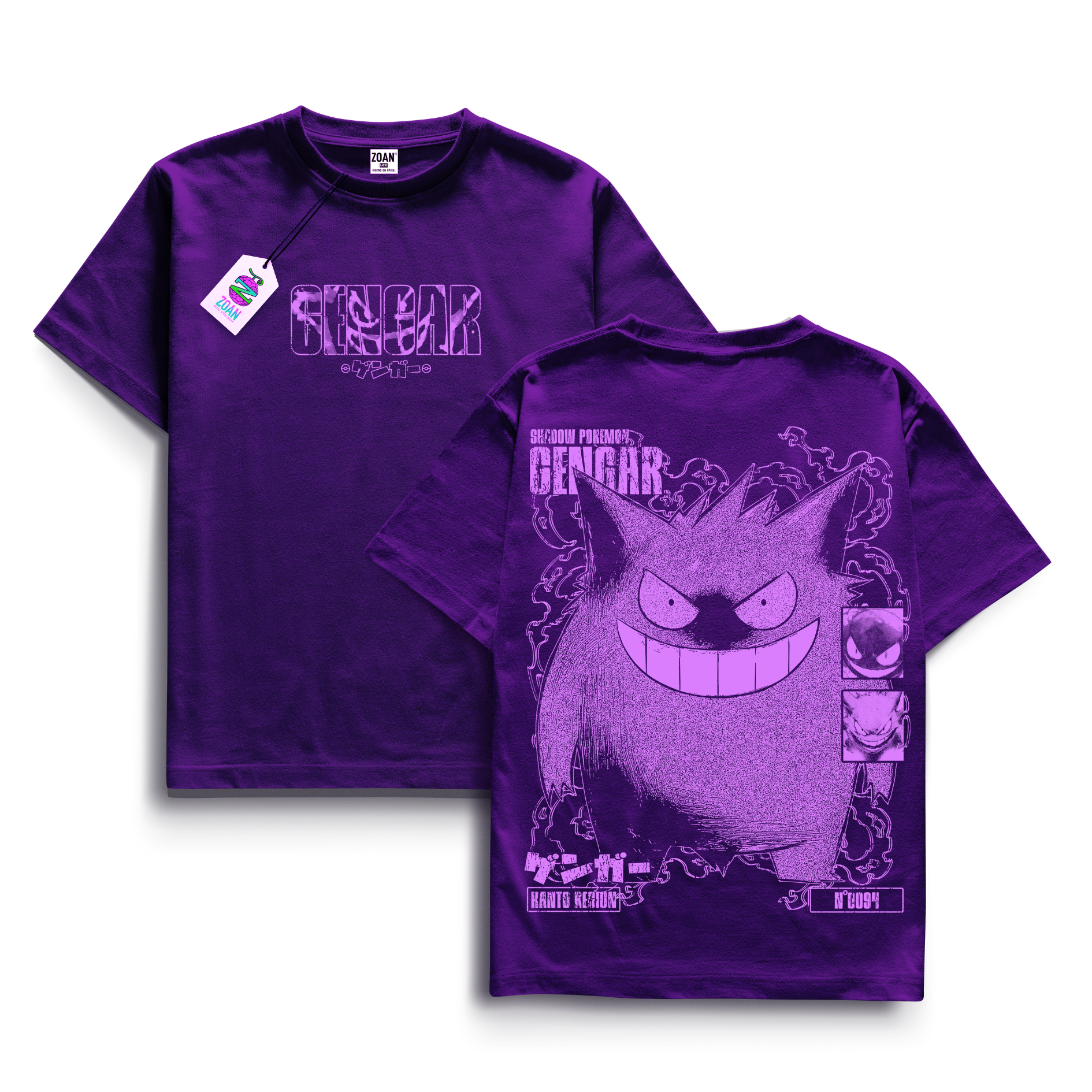 Polera Gengar : Shadow Stealer - Pokémon