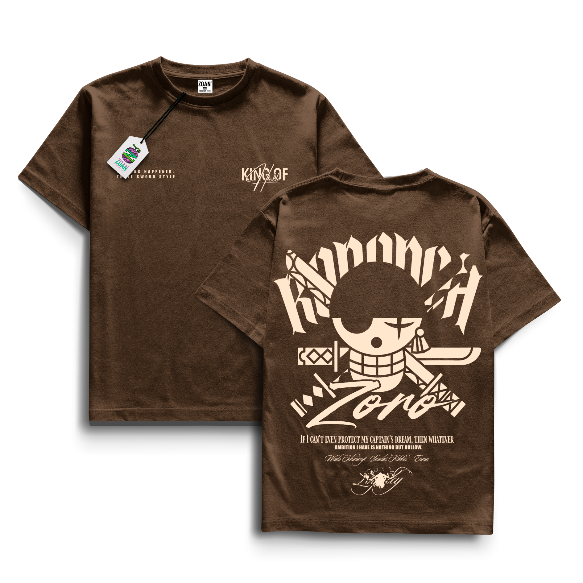 Polera Roronoa Zoro : Unwavering Loyalty - One Piece