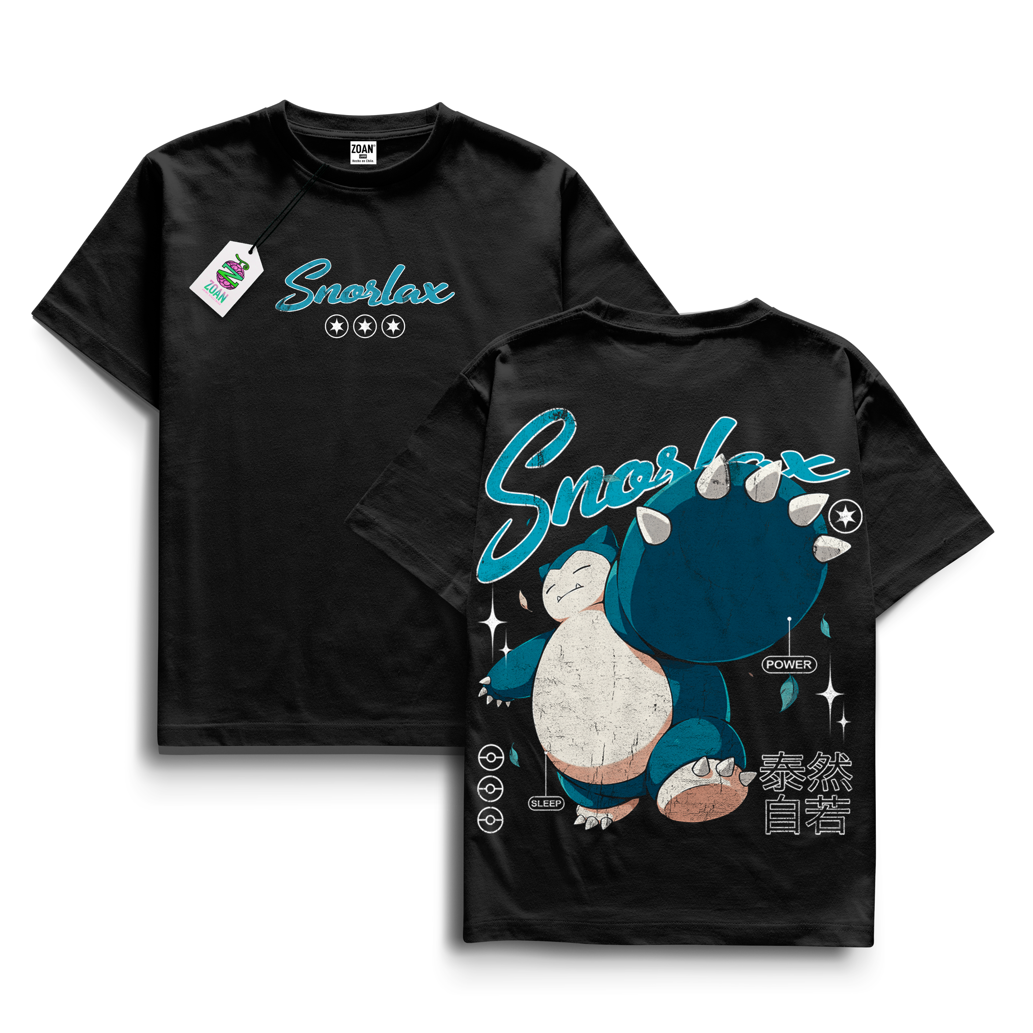 Polera Snorlax: Sleep and Hunger - Pokémon
