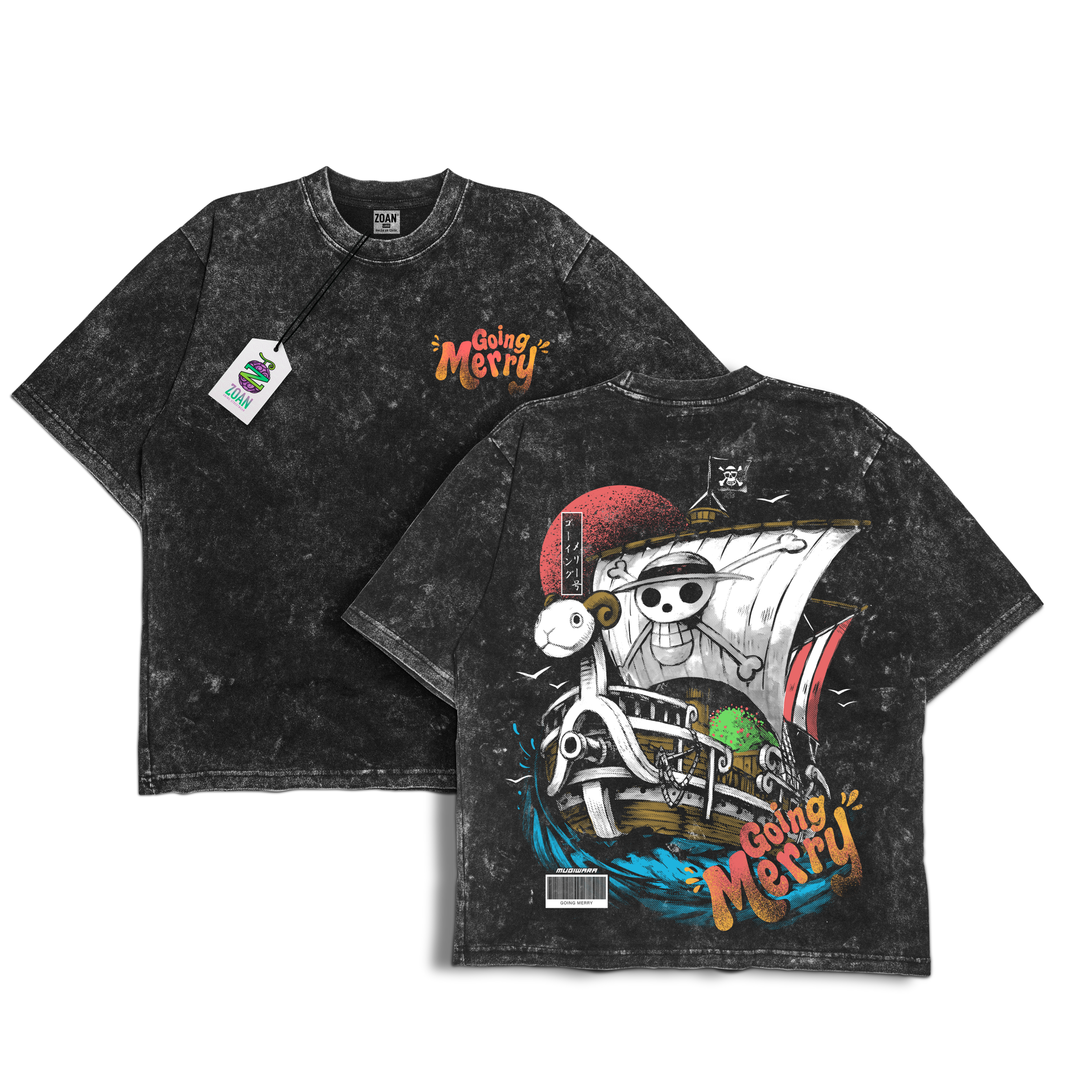 Polerón Going Merry: Our First Dream - Edición Especial Acid Wash - One Piece