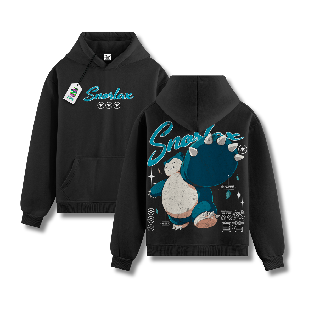 Polerón Snorlax: Sleep and Hunger - Pokémon