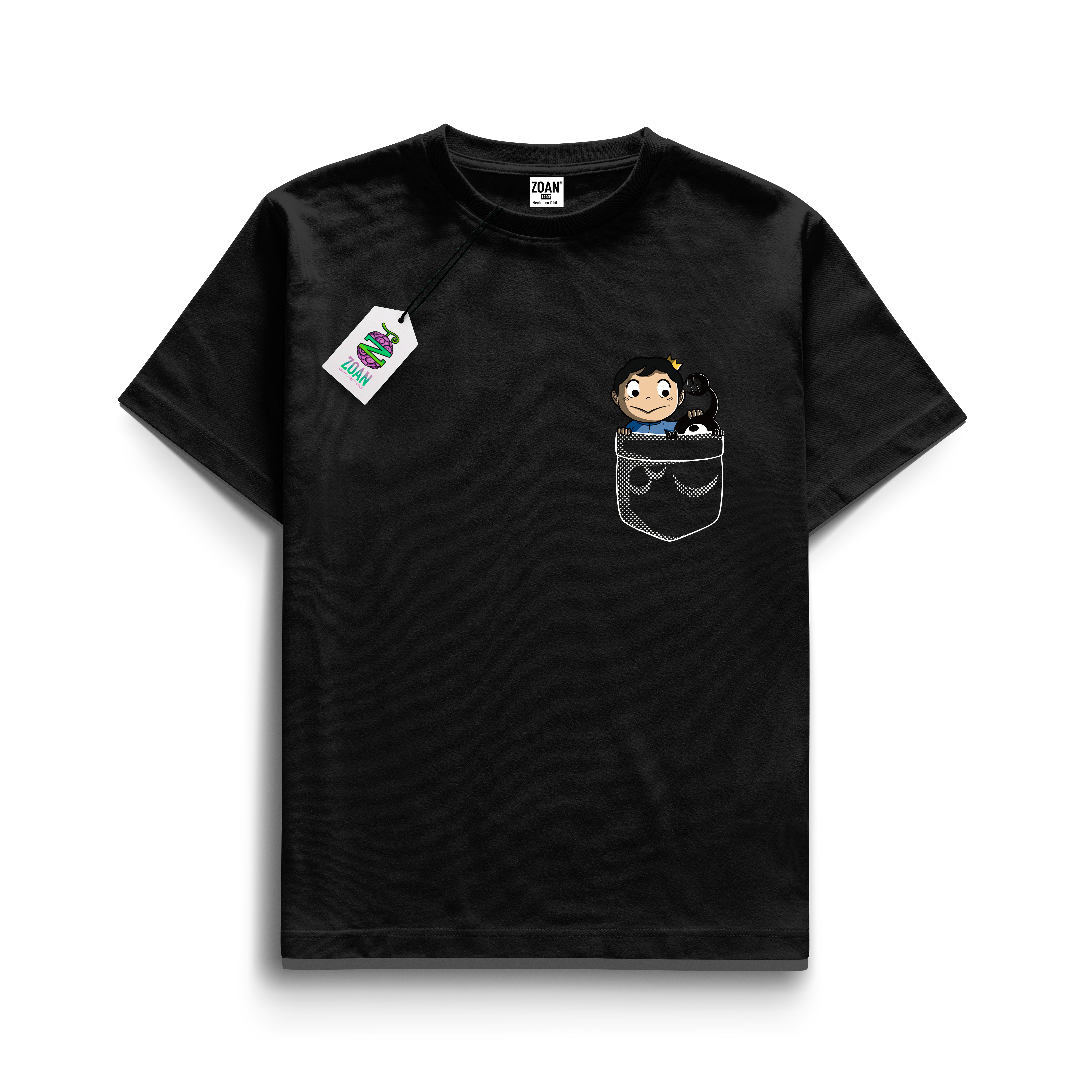 Polera Edición Minimalista Bojji y Kage Basic Pocket - Ousama Ranking