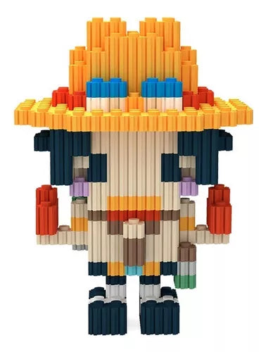 Portgas D. Ace Figura de Bloques Armable - One Piece