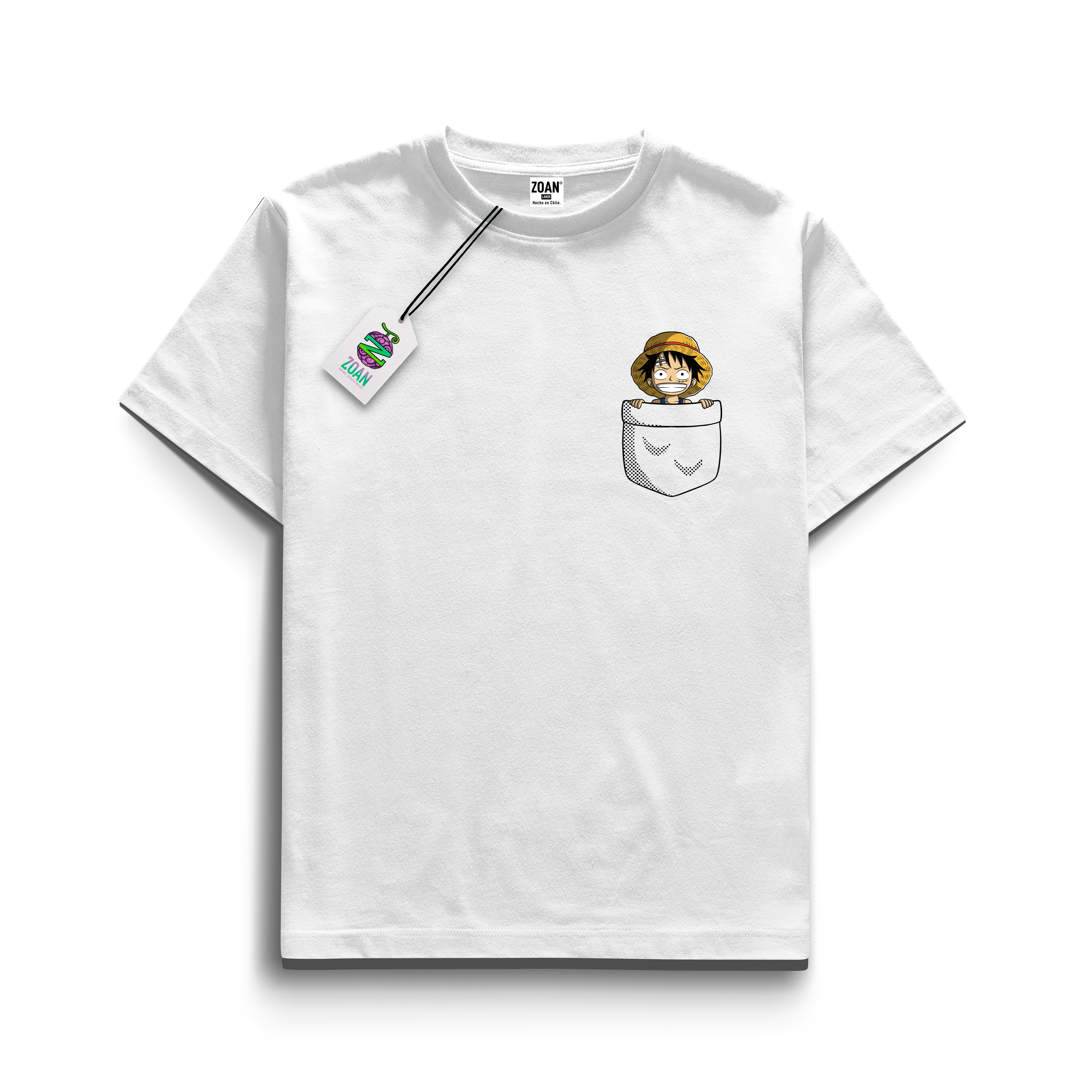 Polera Edición Minimalista Luffy Basic Pocket - One Piece