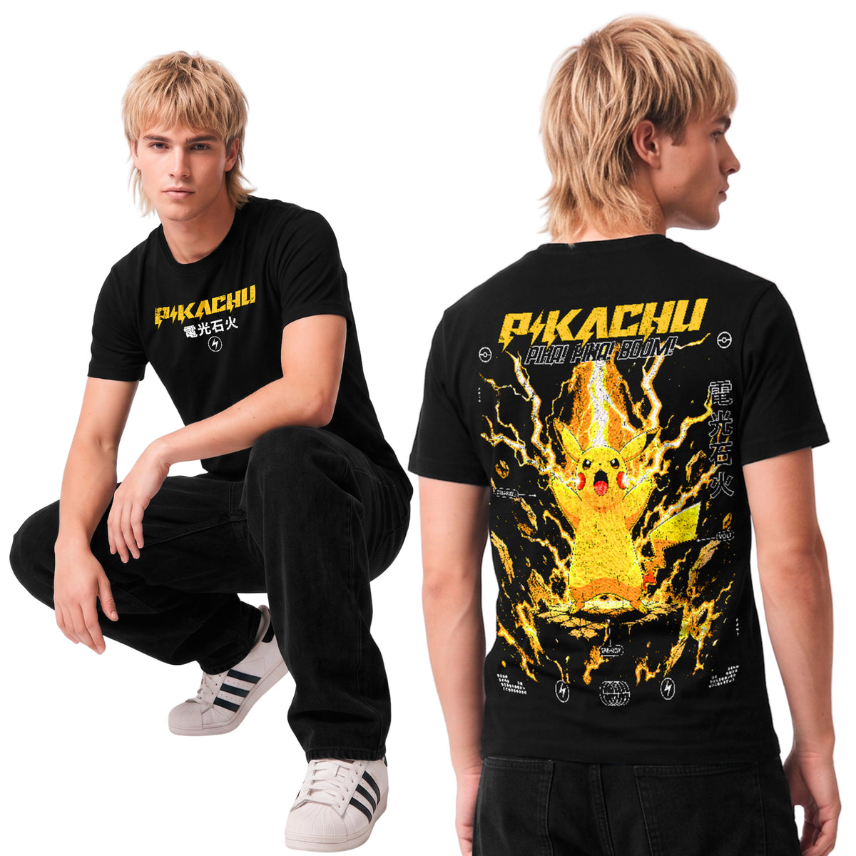 Polera Pikachu : Volt Burst - Pokémon