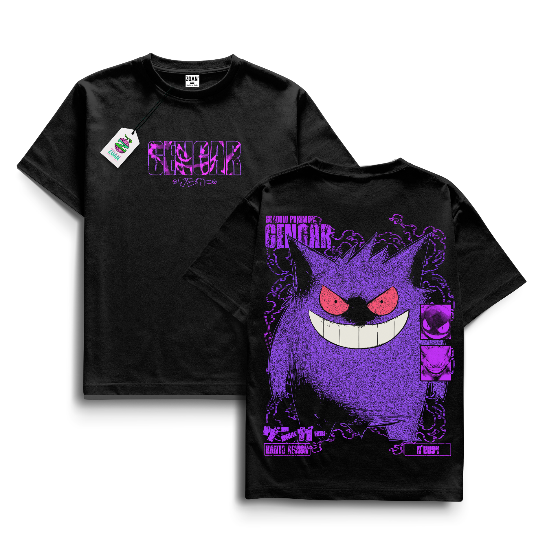Polera Gengar : Shadow Stealer - Pokémon