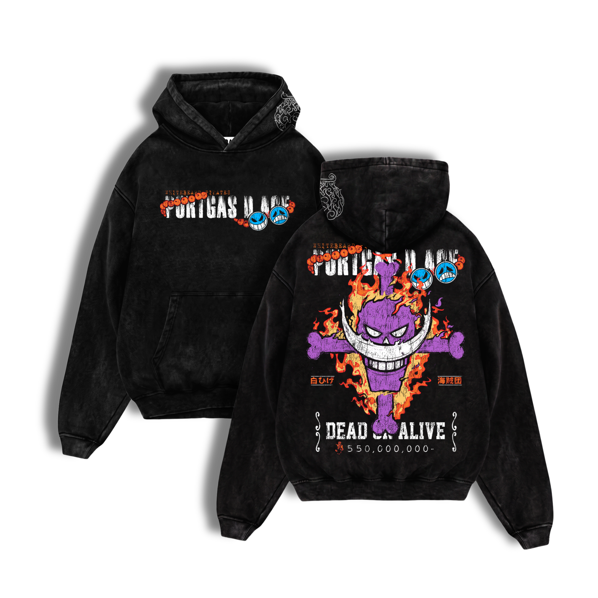 Polerón Acid Wash Ace Wanted: Blood and Blaze - Acid Wash - One Piece