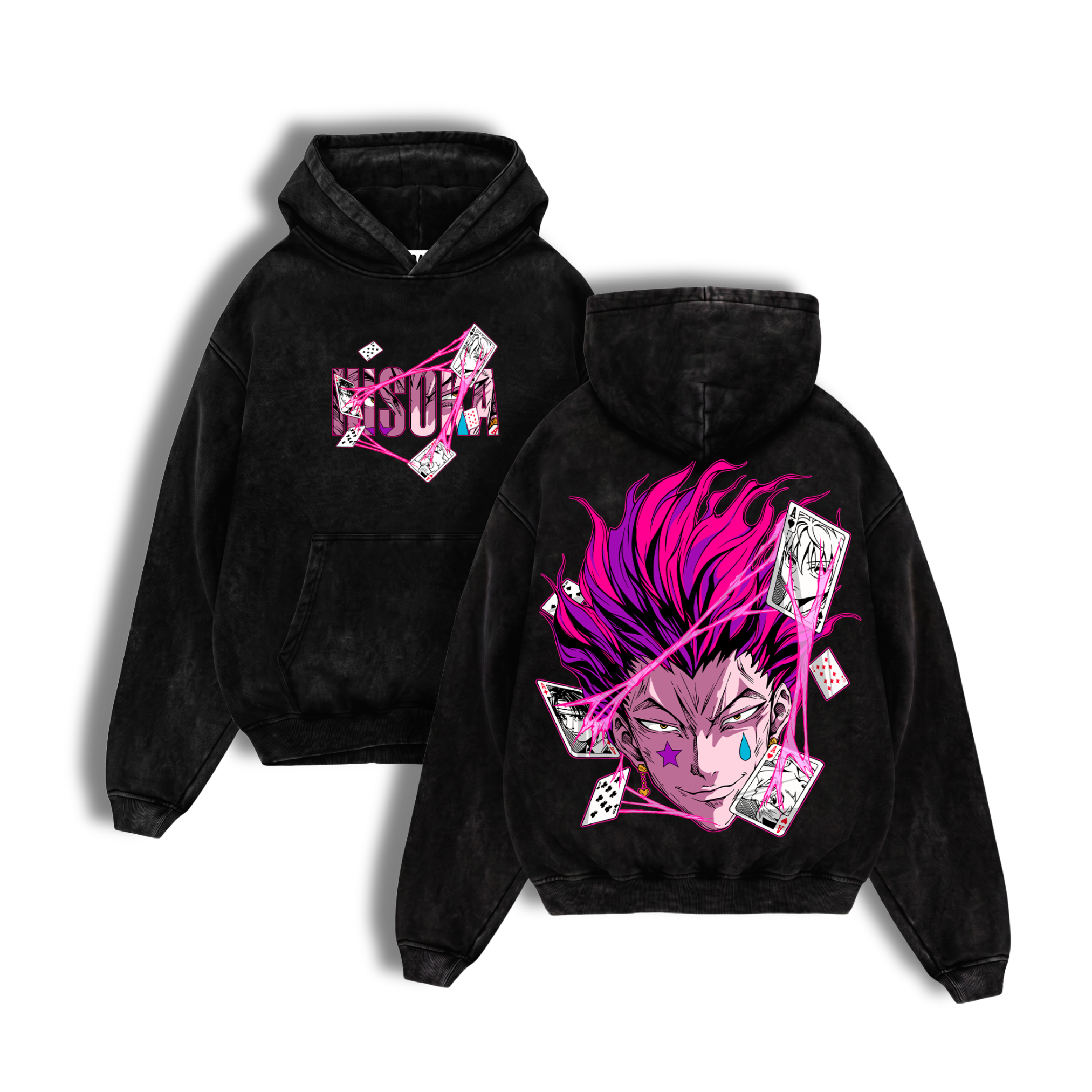PREVENTA - Polerón Acid Wash Hisoka Morow: Grim Magician - Hunter x Hunter