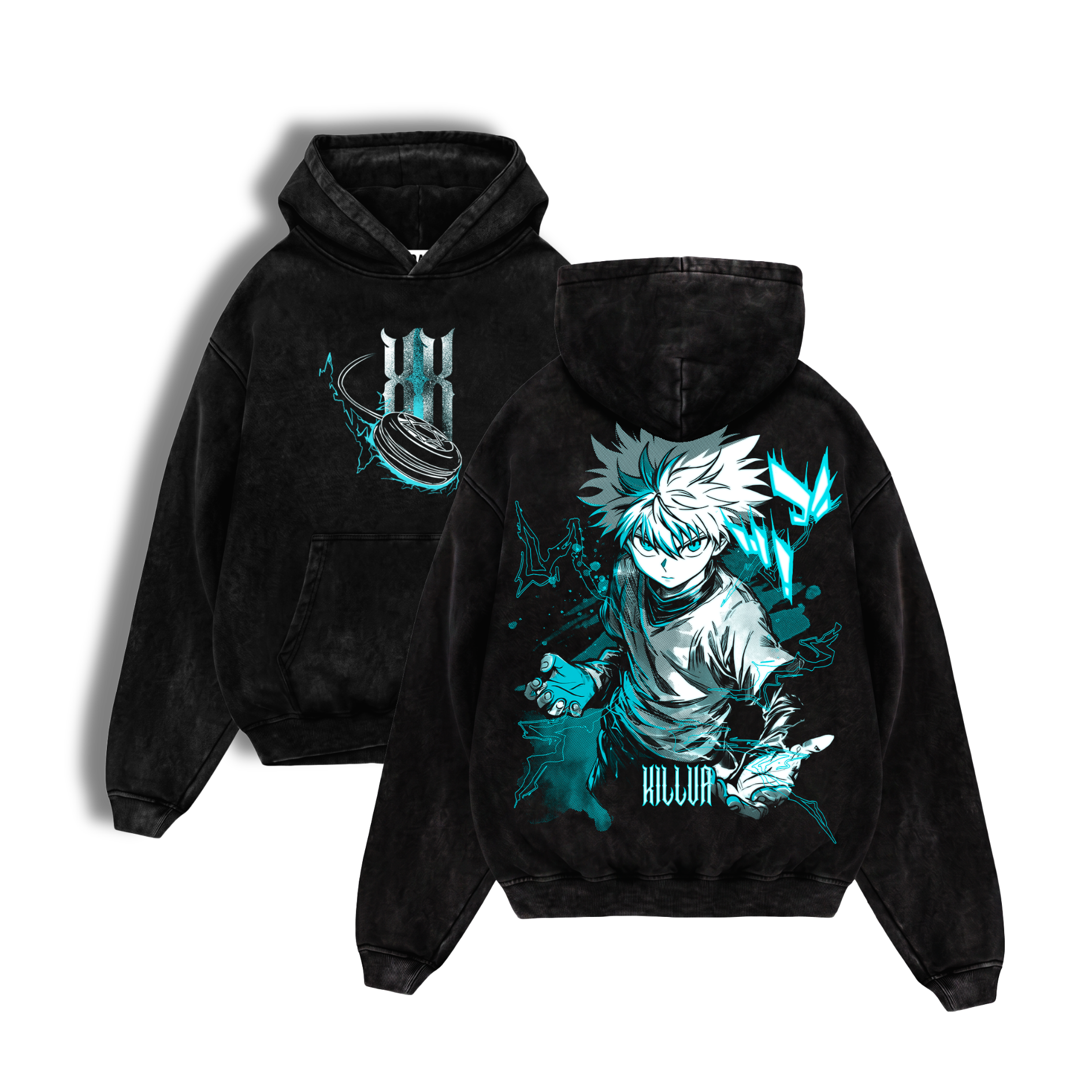 Polerón Acid Wash Killua Zoldyck: Lightning Killer - Hunter x Hunter