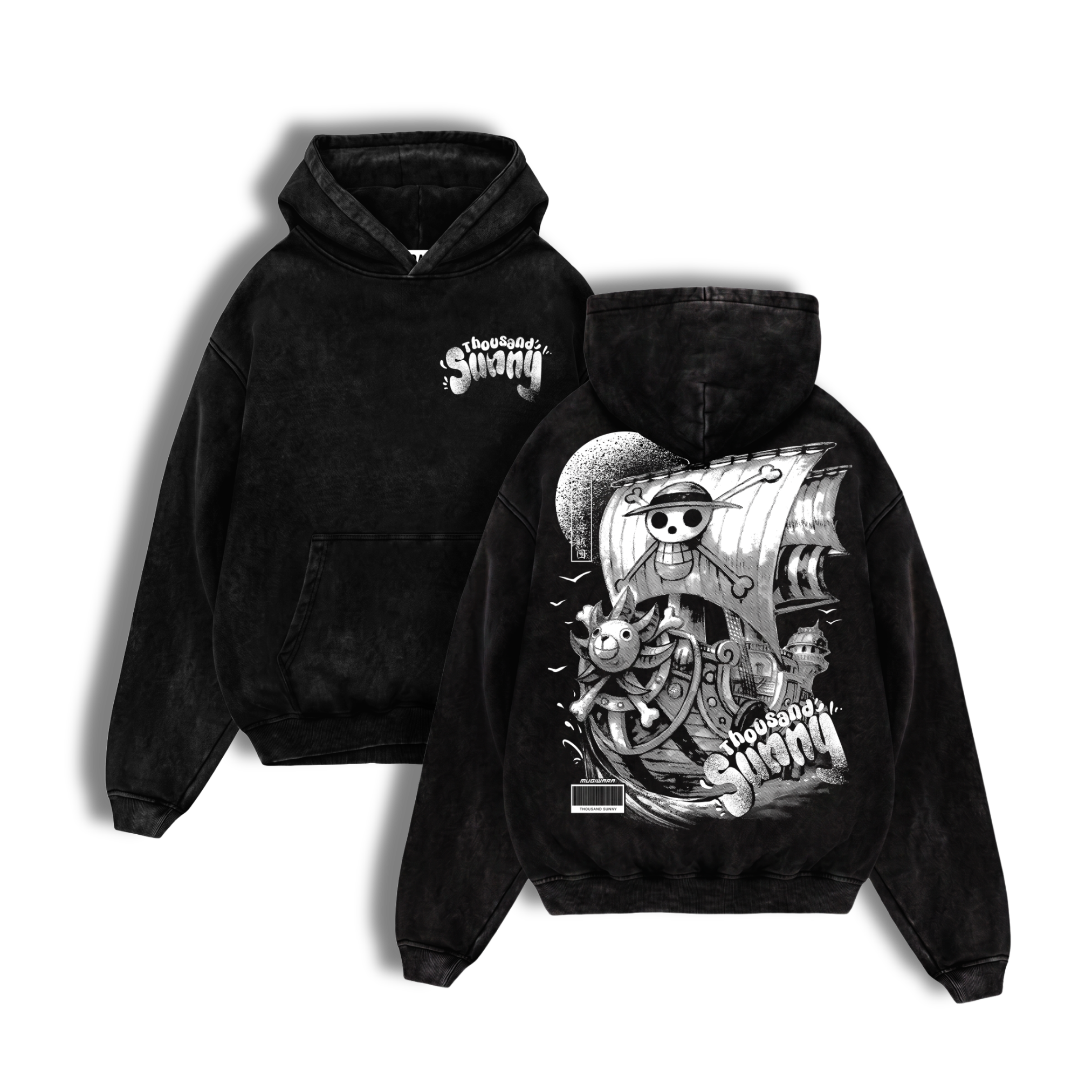 Polerón Acid Wash Thousand Sunny: Lion of the New World - One Piece