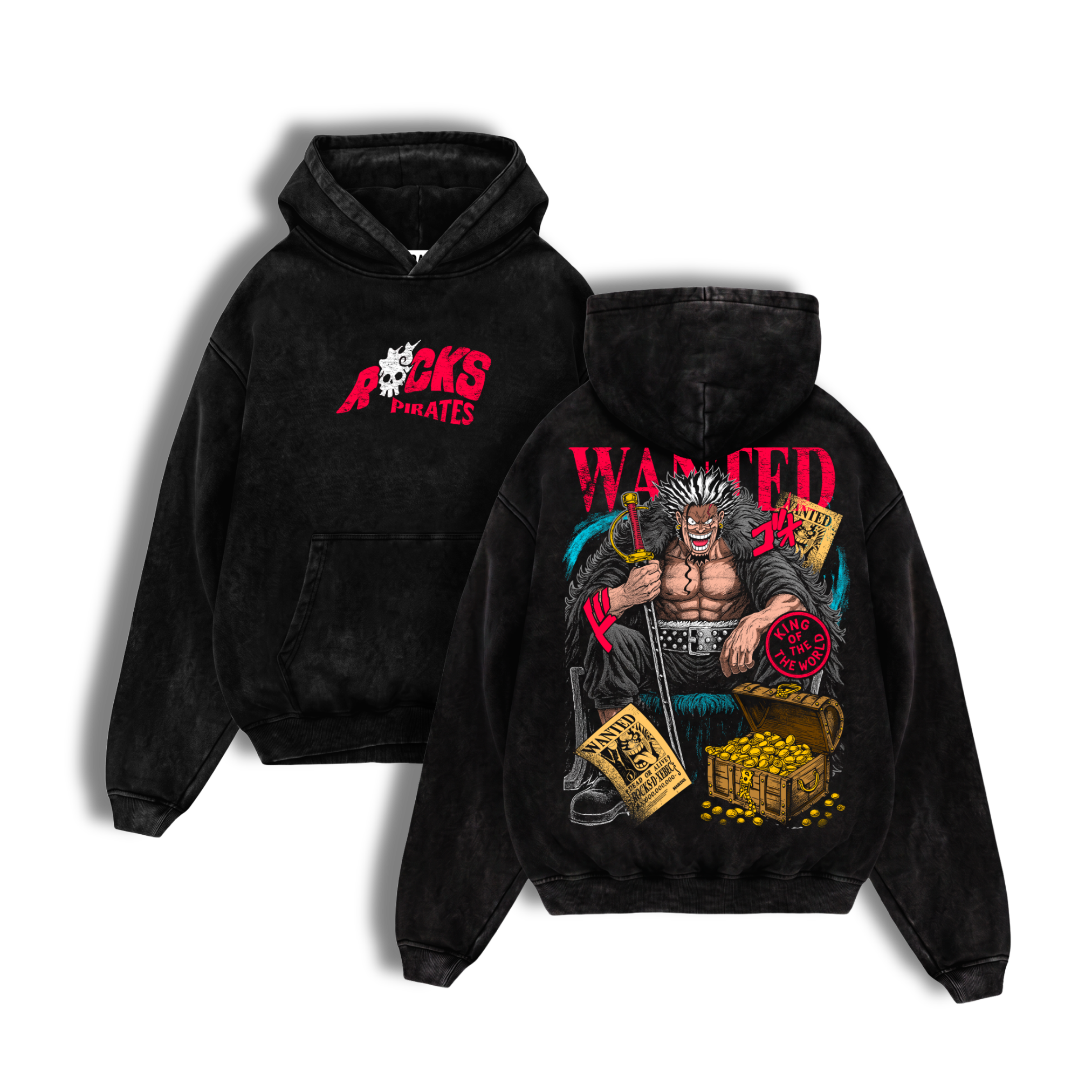 Polerón Acid Wash Rocks D. Xebec: Captain Of Chaos - One Piece