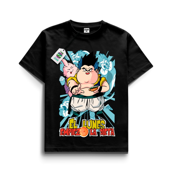Polera Gotenks a Dieta - Dragon ball Z