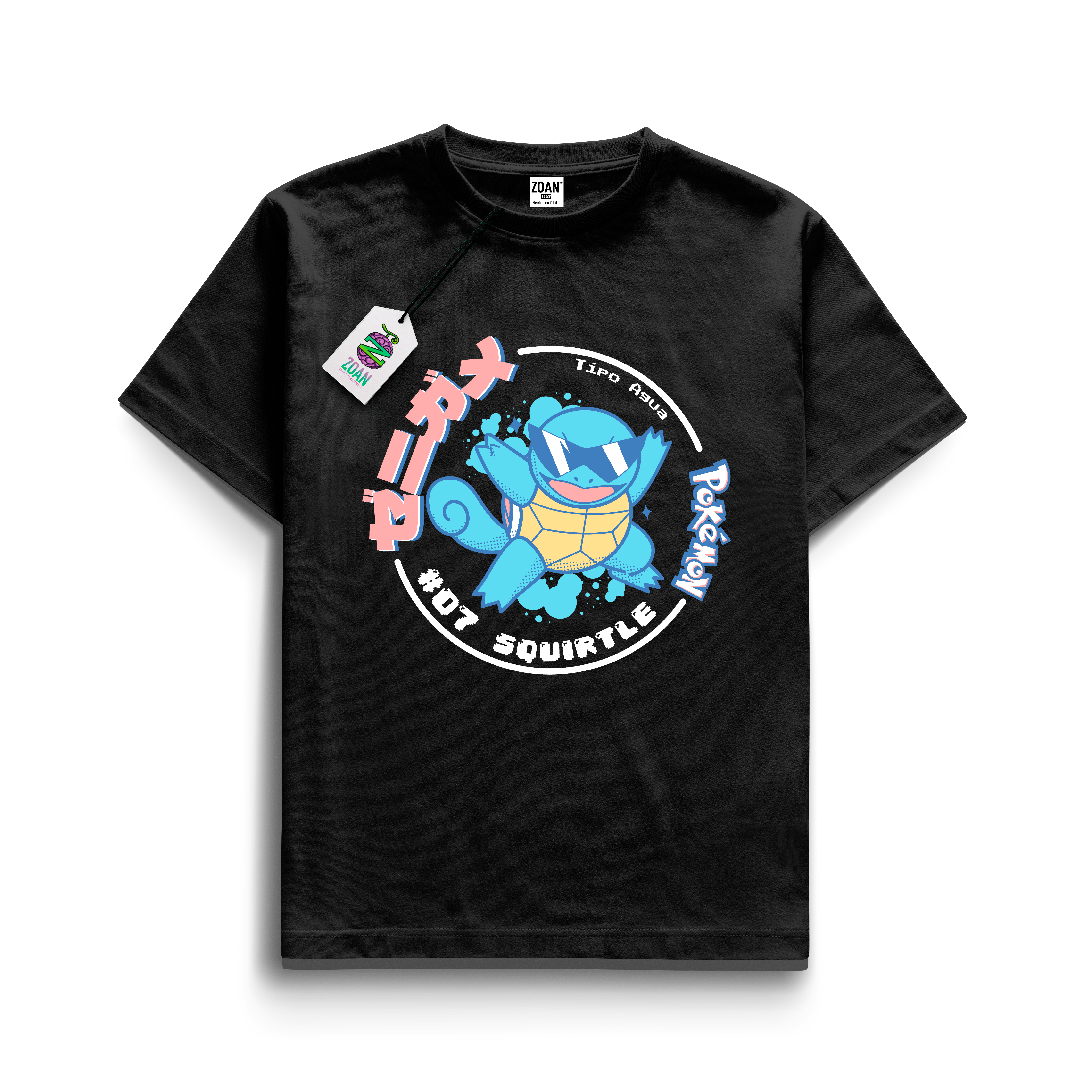 Polera Colección Tazos: Squirtle - Pokémon
