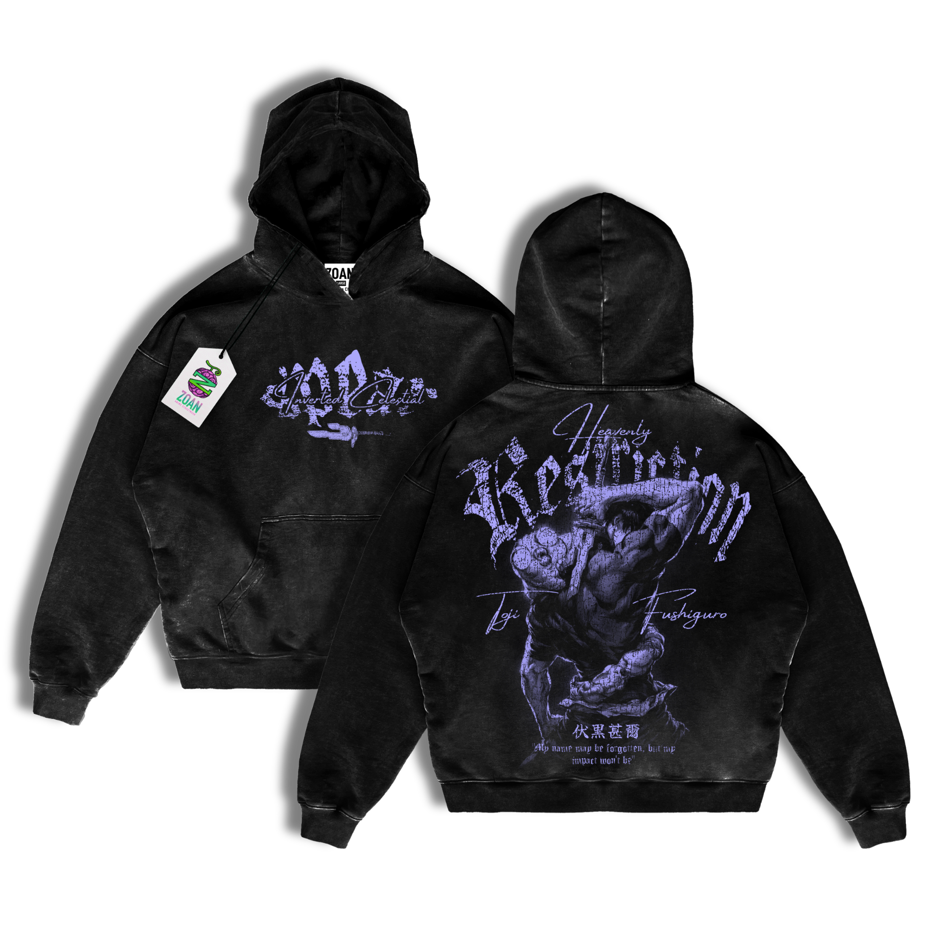 PREVENTA - Polerón Toji Fushiguro : Zero Cursed Energy - Jujutsu Kaisen