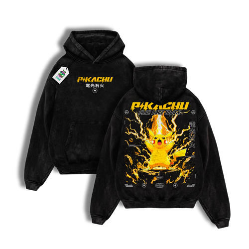 Polerón Acid Wash Pikachu : Volt Burst - Pokémon