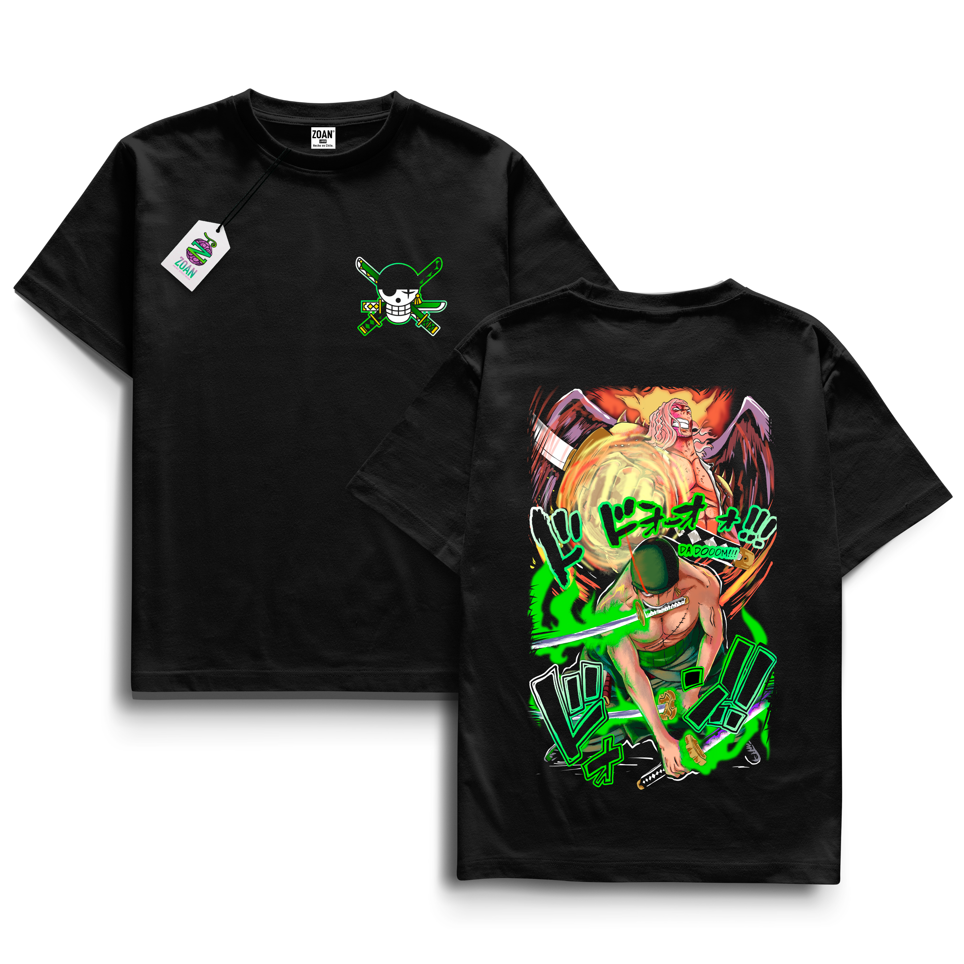 Polera Wano Kuni Arc: Zoro vs King - One Piece