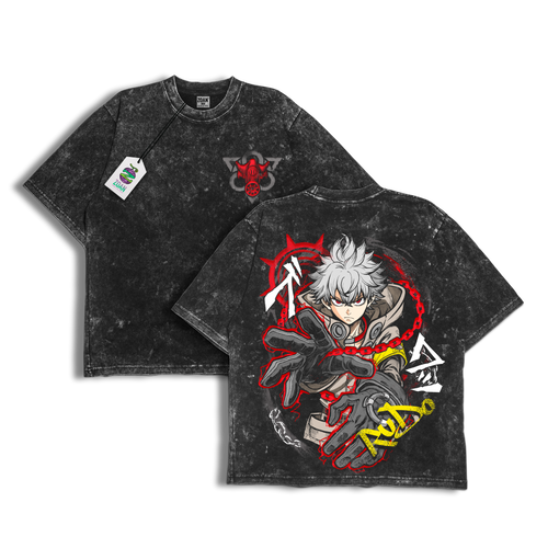 Polera Acid Wash Rudo Surebrec: Blood Of The Forgotten - Gachiakuta
