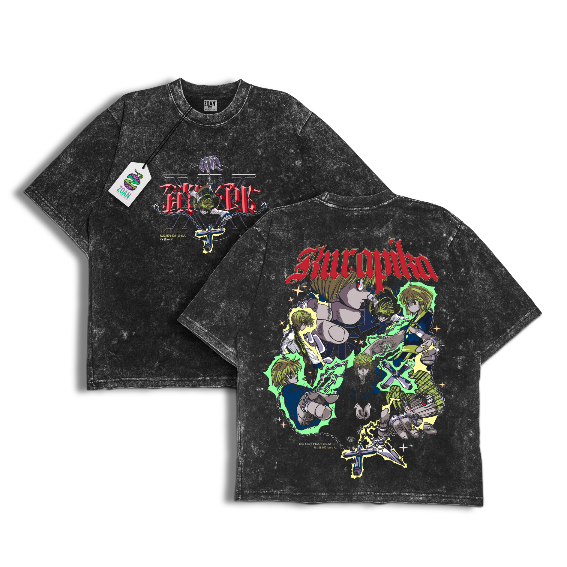 Polera Acid Wash Kurapika: The Spider's Judge - Hunter x Hunter