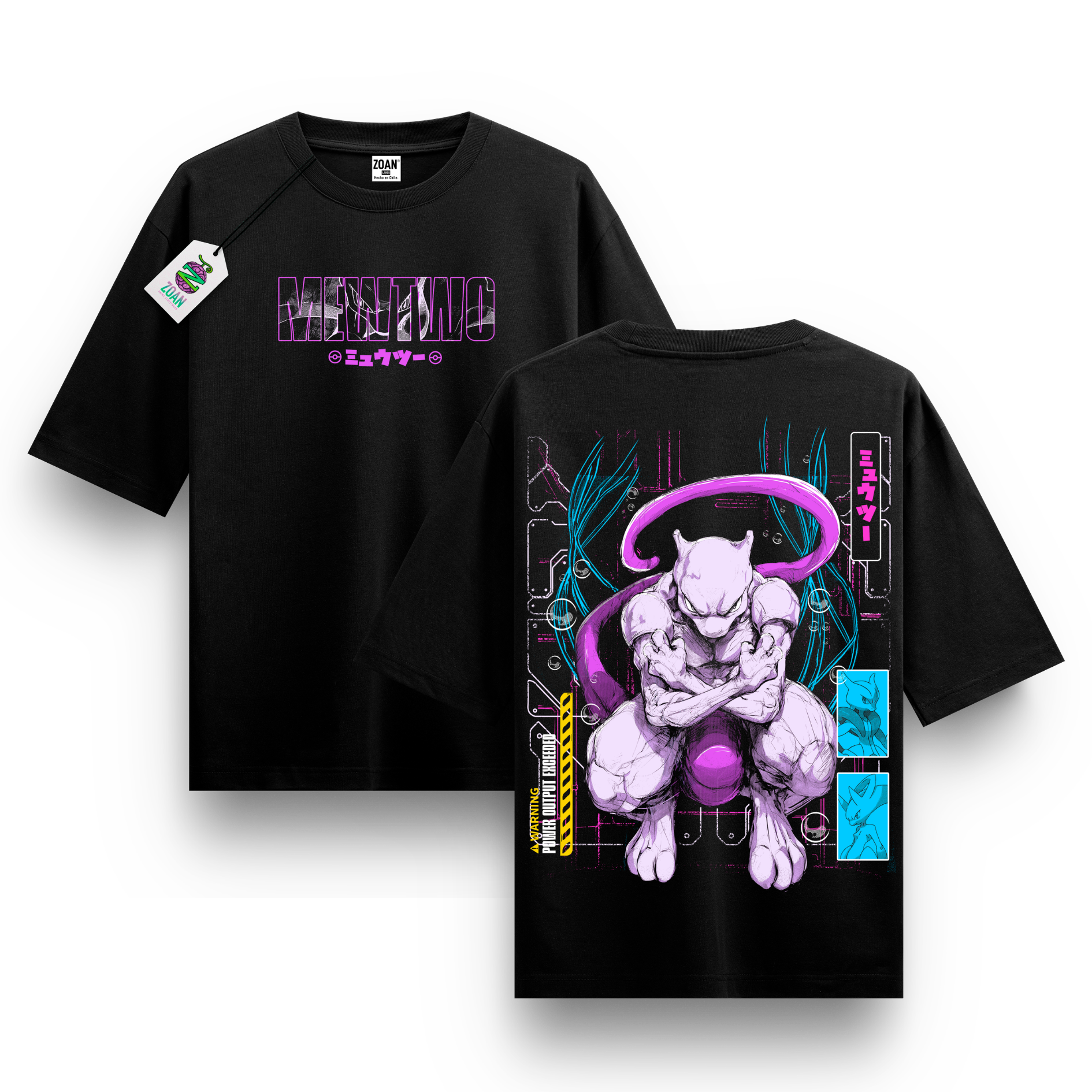 Polera Oversize Mewtwo : Genetic Monarch - Pokémon
