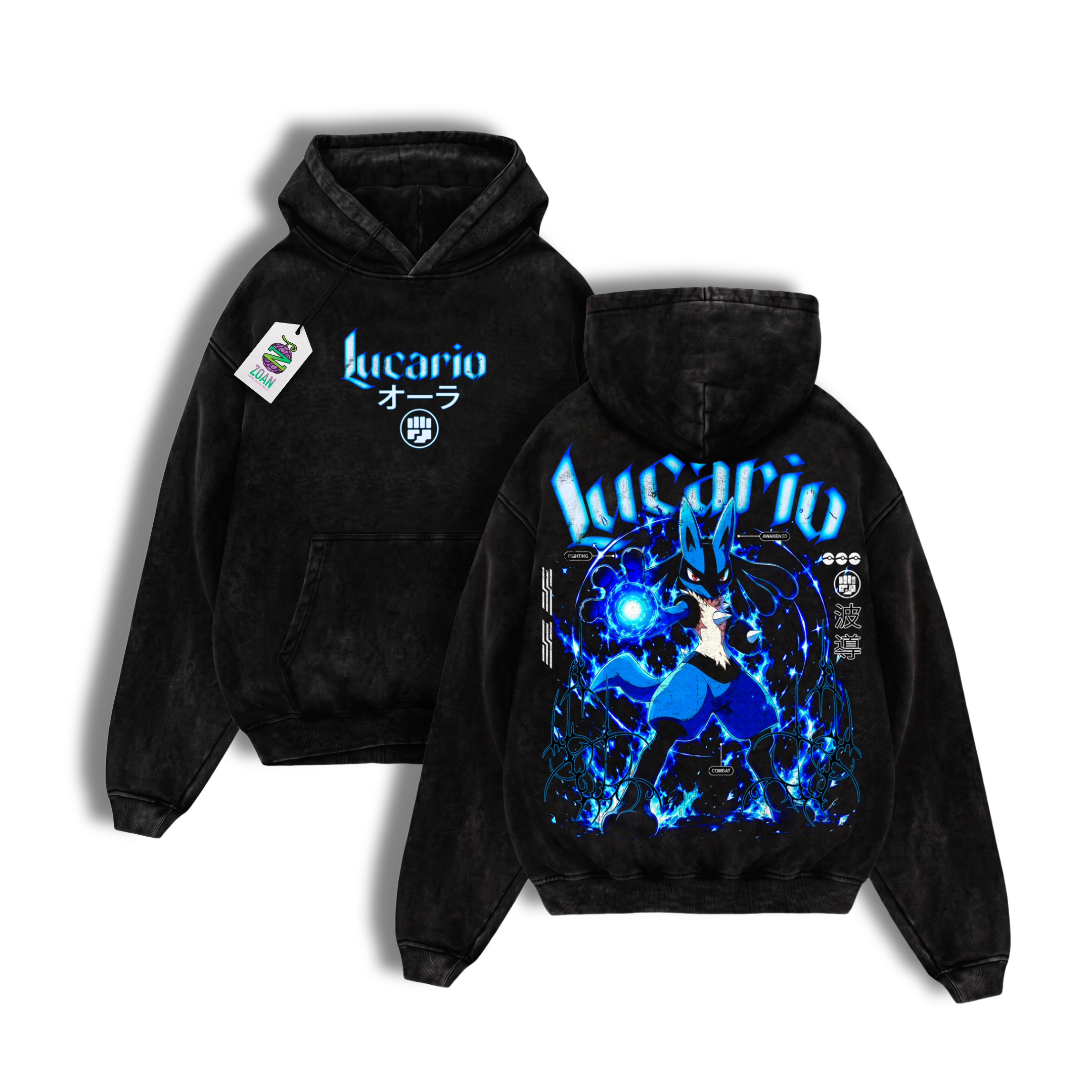 Polerón Acid Wash Lucario: Path of Honor - Pokémon