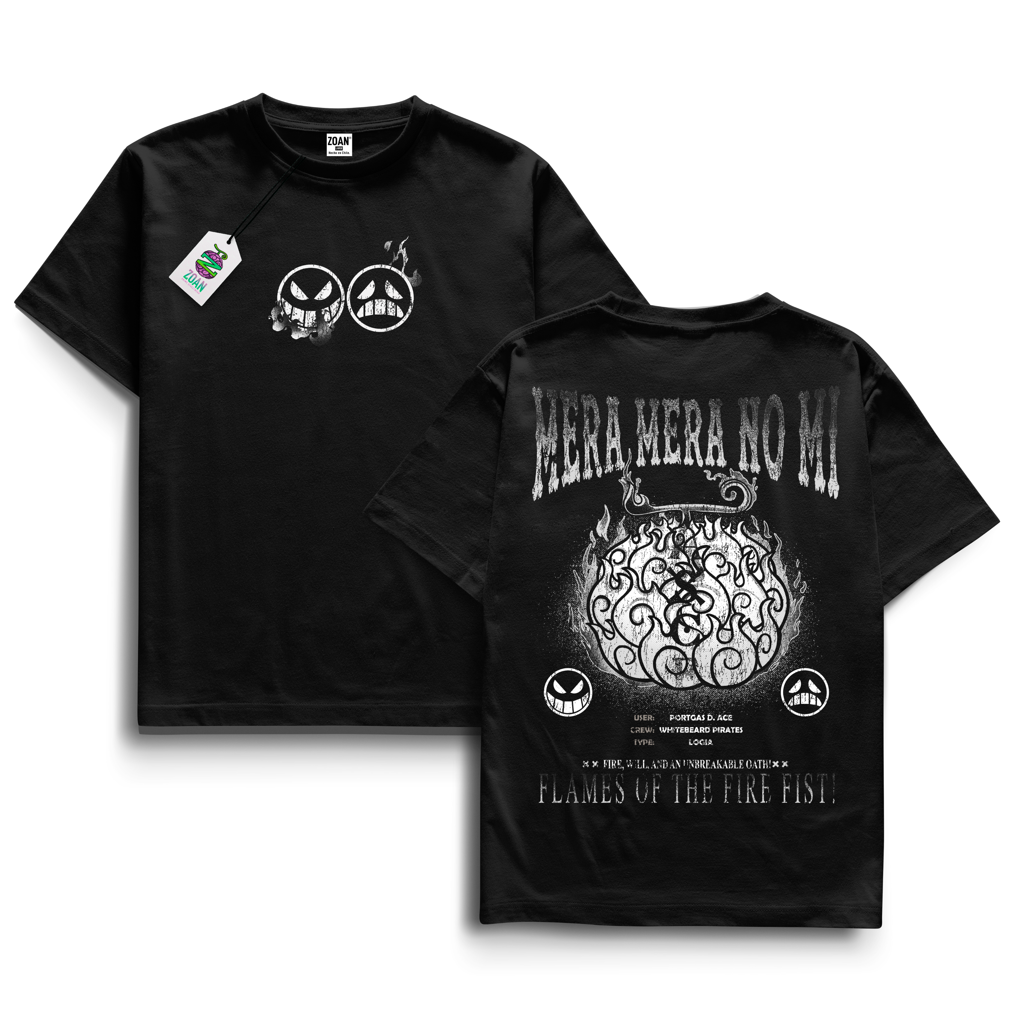 Polera Devil Fruit: Mera Mera No Mi - One Piece
