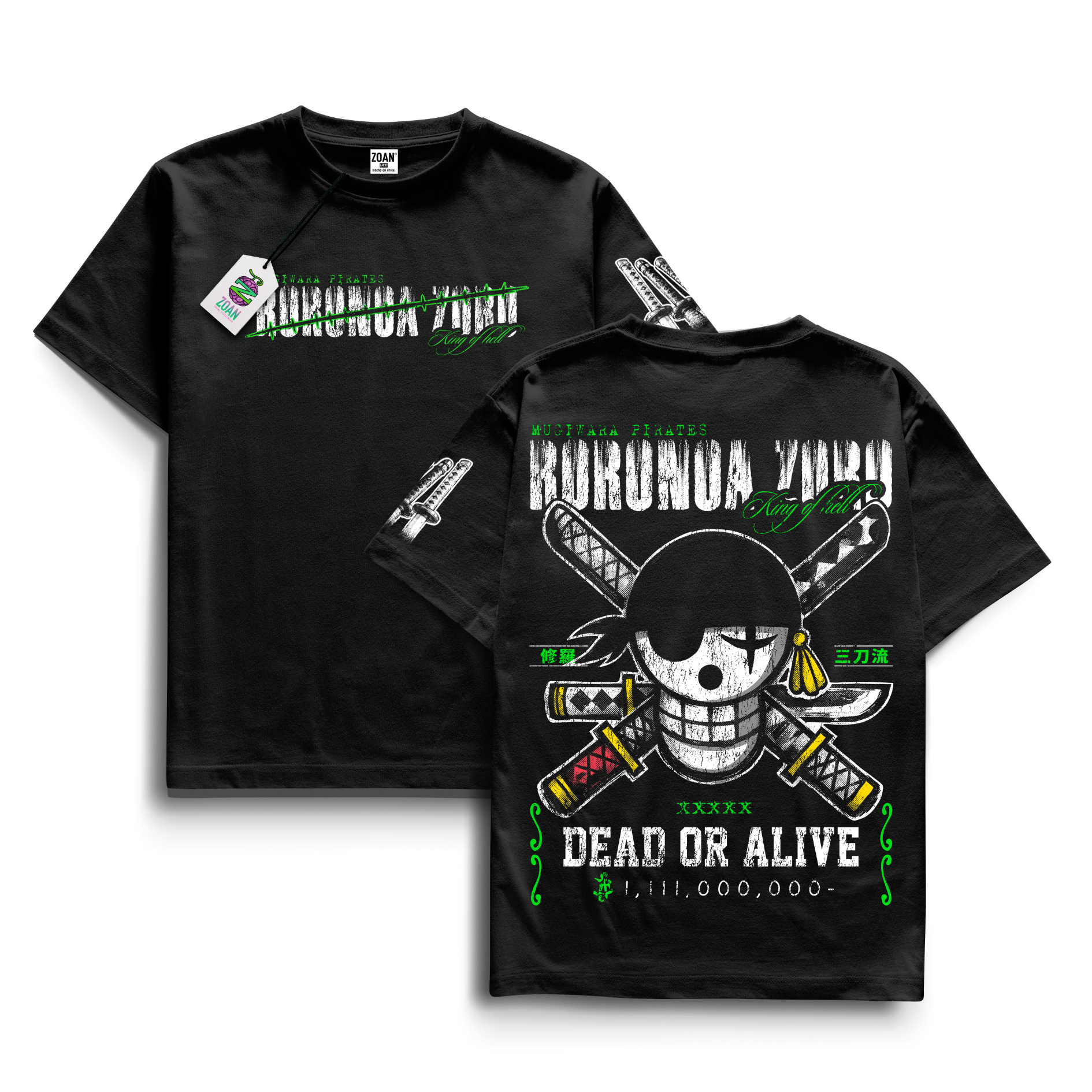 Polera Zoro Inspo: Path of the Swordsman - One Piece