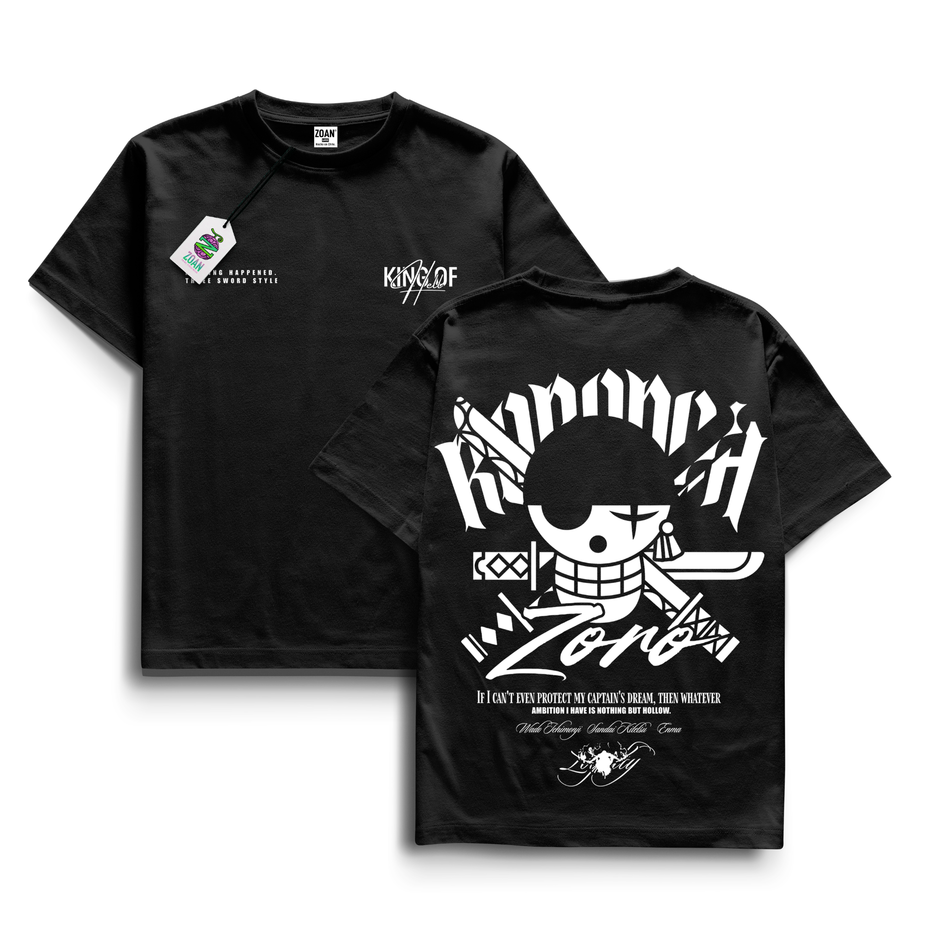 Polera Roronoa Zoro : Unwavering Loyalty - One Piece