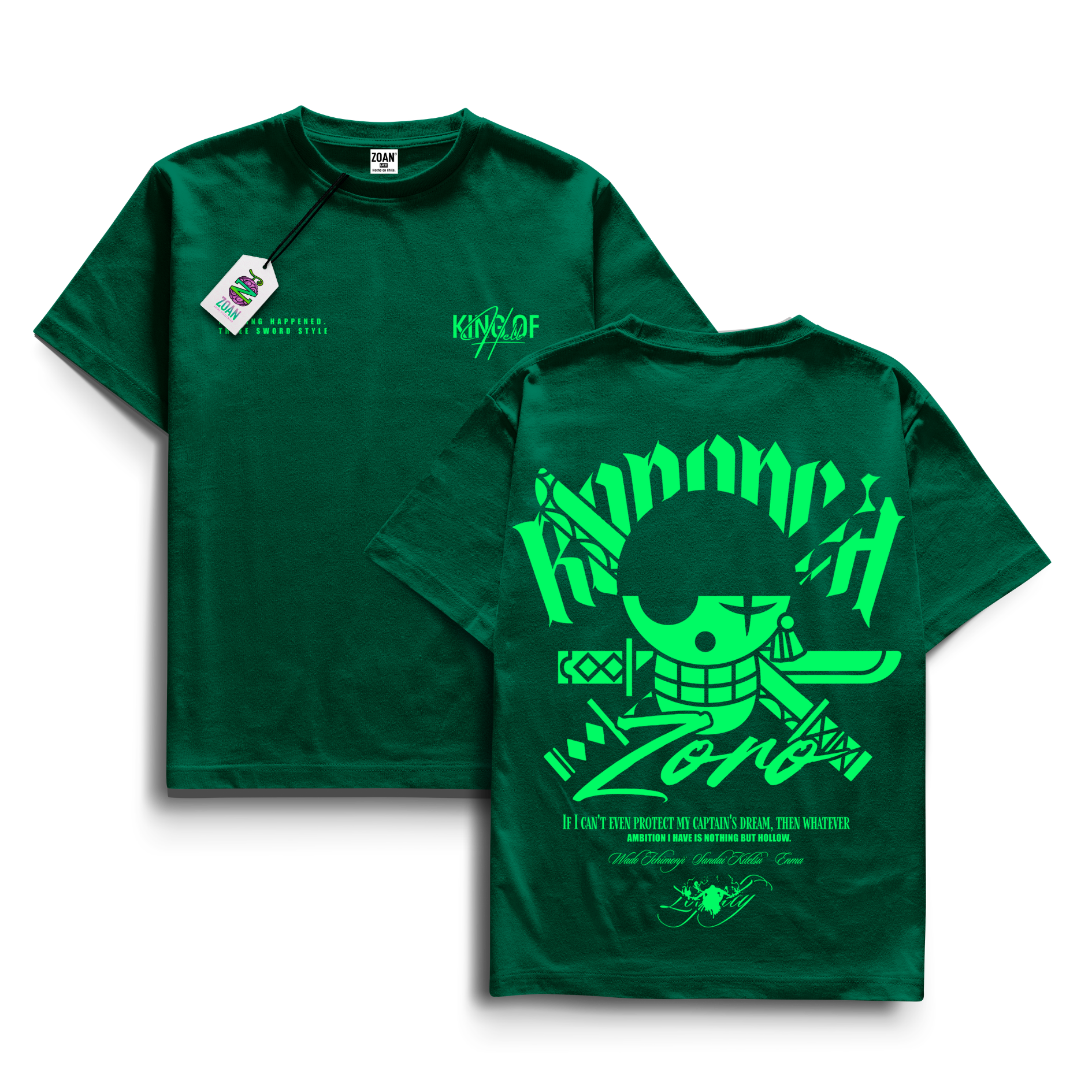 Polera Roronoa Zoro : Unwavering Loyalty - One Piece