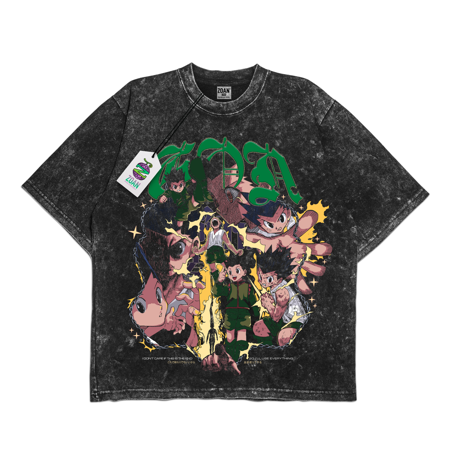 Polera Acid Wash Gon Freecs: Monstrous Purity - Hunter x Hunter
