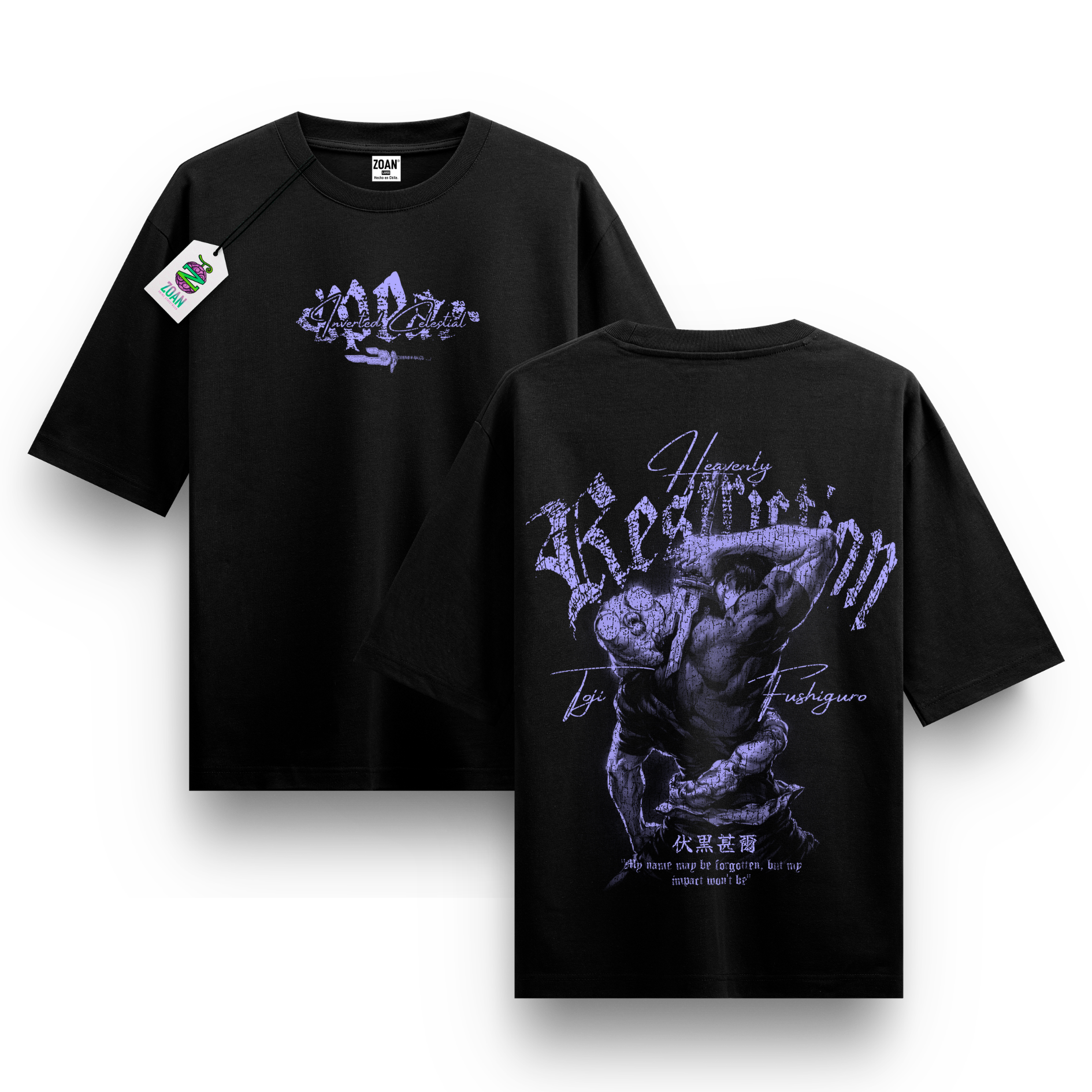Polera Oversize Toji Fushiguro : Zero Cursed Energy - Jujutsu Kaisen
