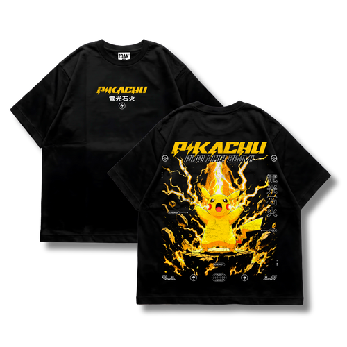 Polera Oversize Pikachu: Volt Burst - Pokémon