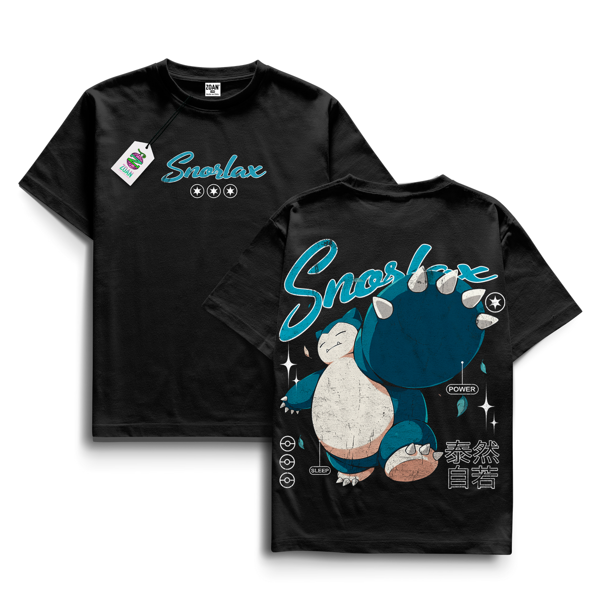 Polera Snorlax: Sleep and Hunger - Pokémon