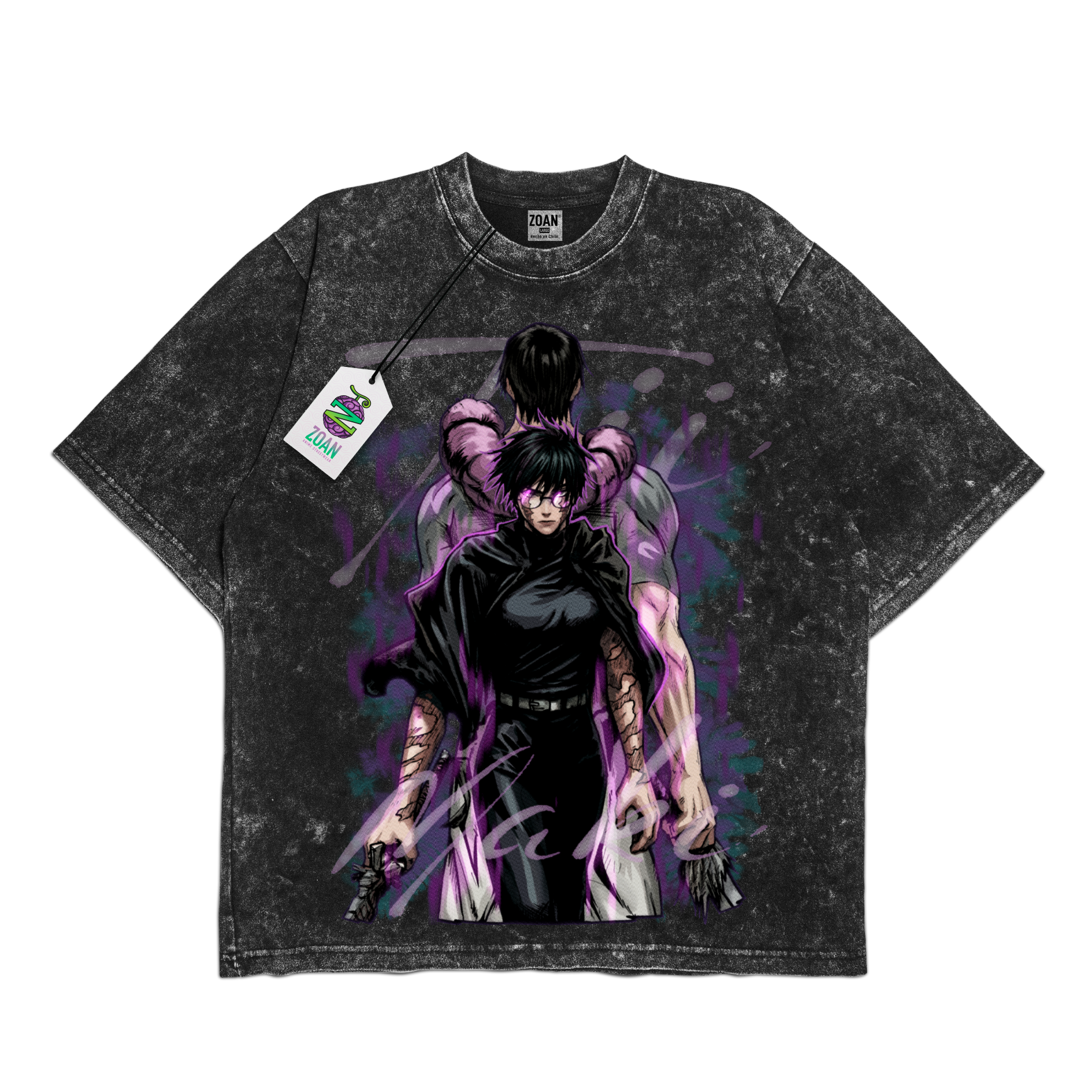 Polera Acid Wash Maki Zen’in: Broken Chains - Jujutsu Kaisen