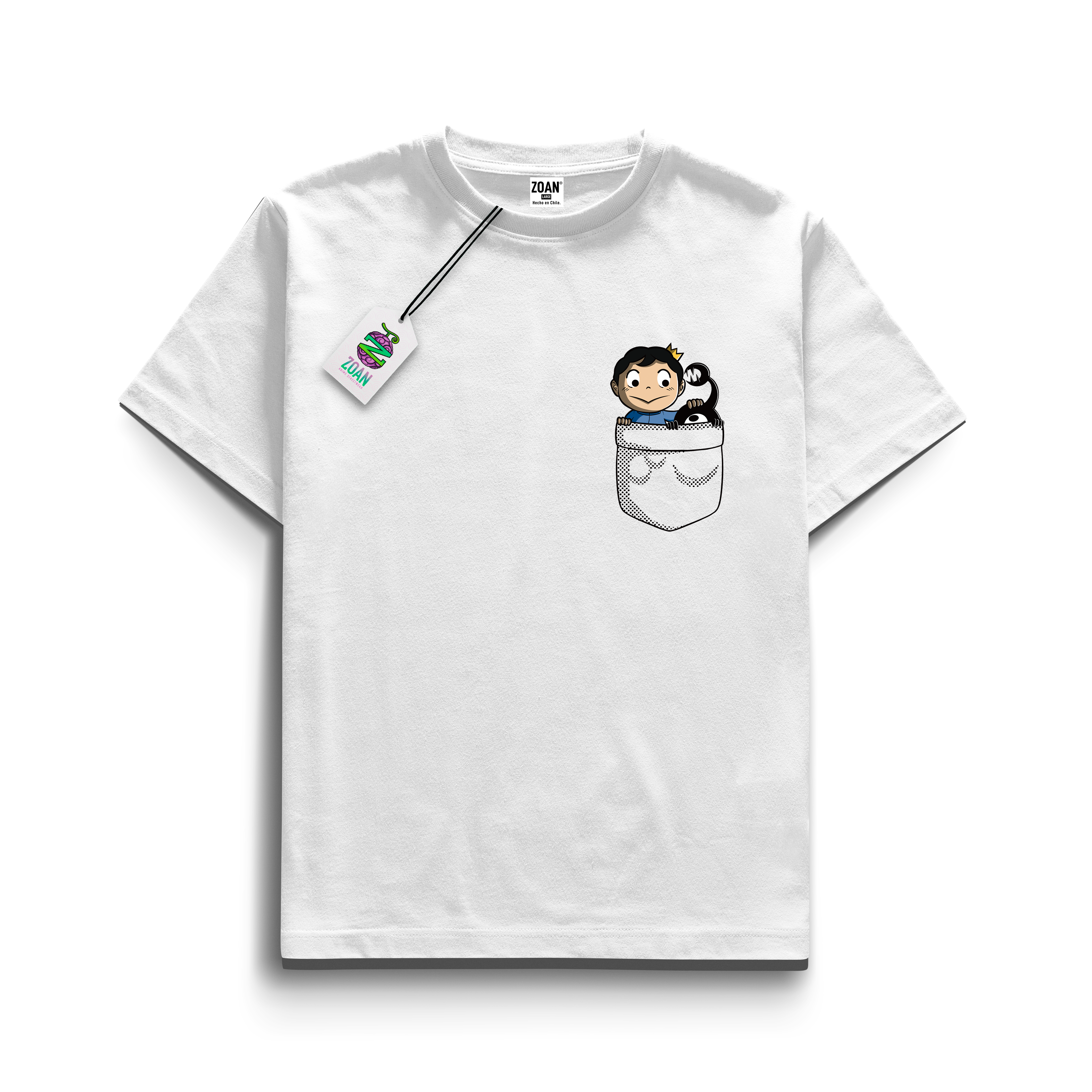 Polera Edición Minimalista Bojji y Kage Basic Pocket - Ousama Ranking