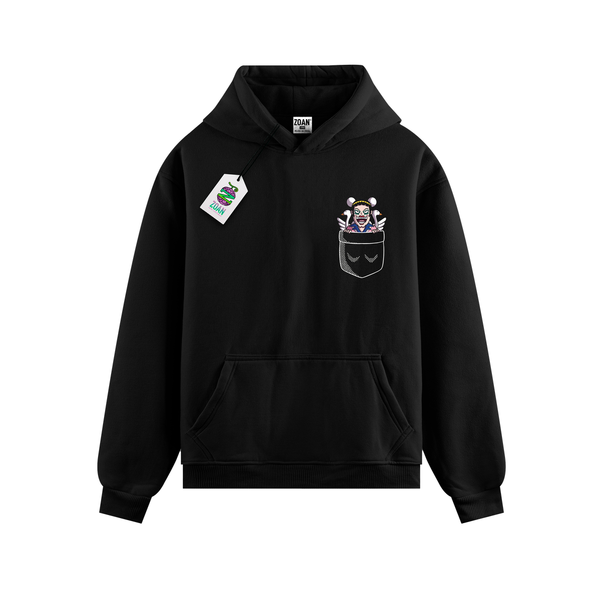 Polerón One Piece Basic Pocket Bon Chan Edición Minimalista