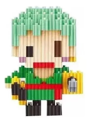 Roronoa Zoro Figura de Bloques Armable - One Piece