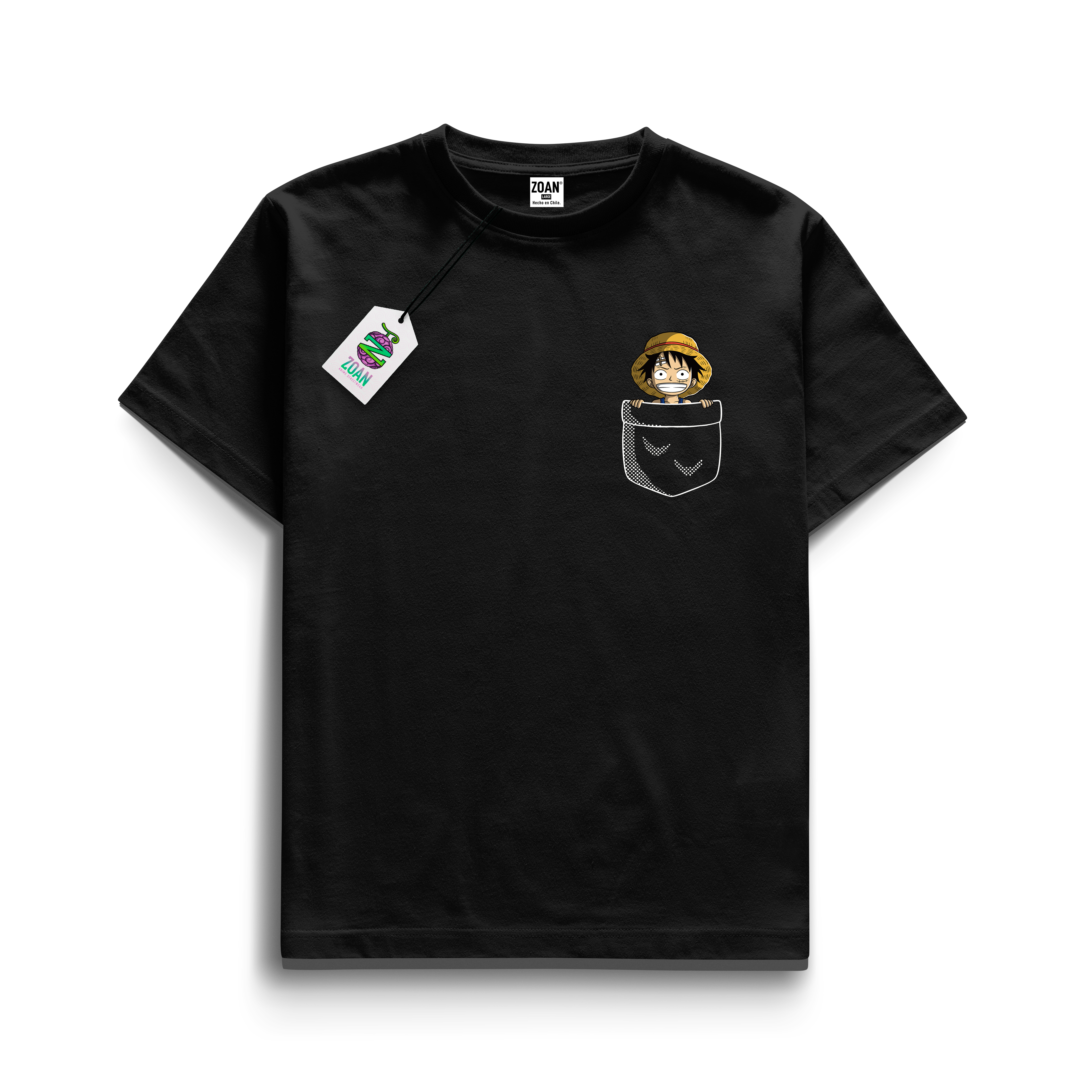 Polera Edición Minimalista Luffy Basic Pocket - One Piece