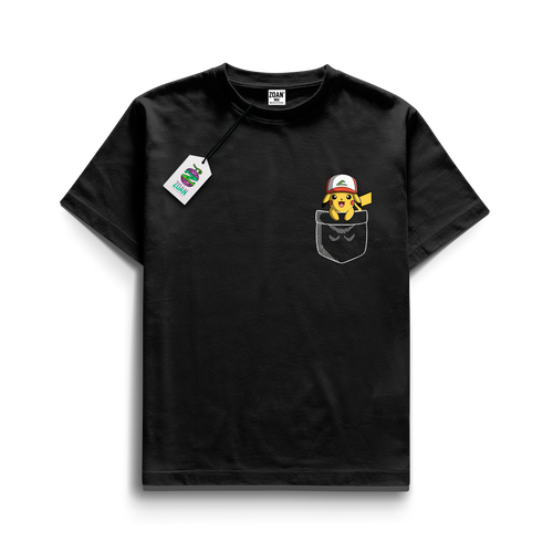 Polera Edición Minimalista Pikachu Basic Pocket - Pokémon