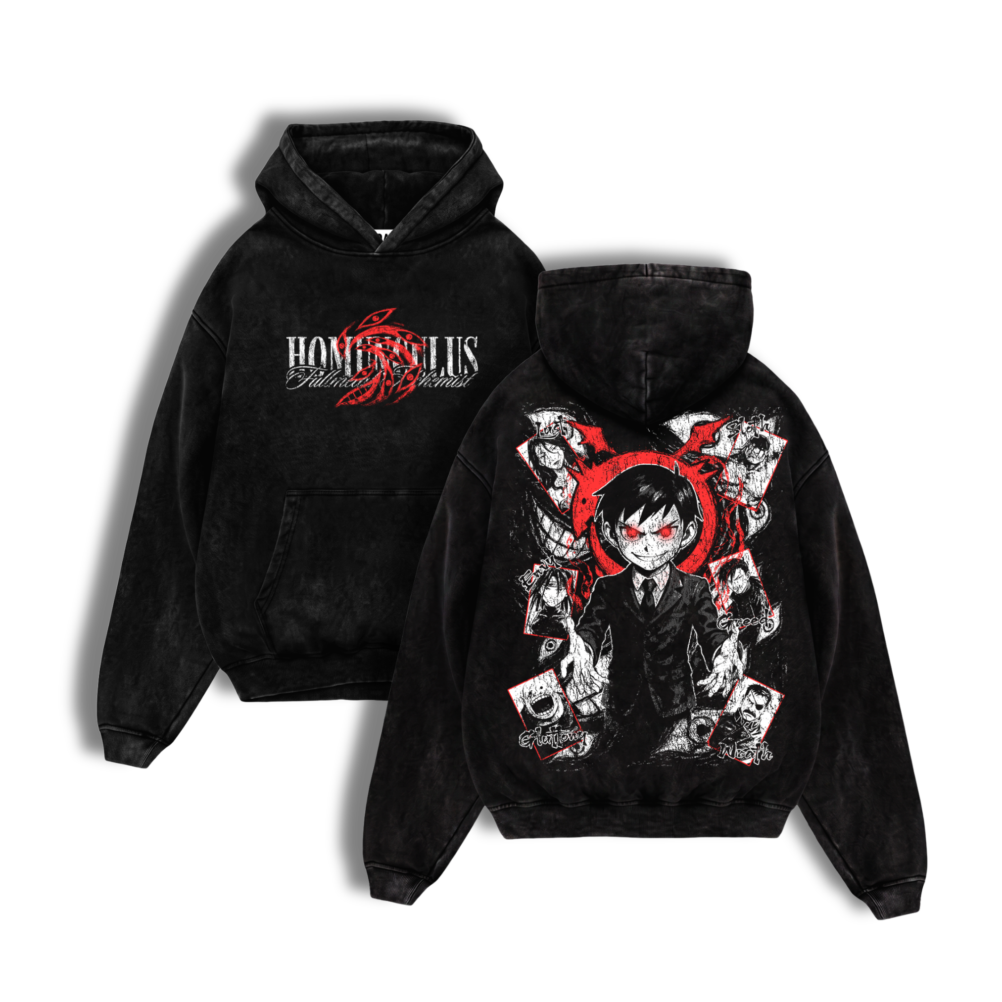 Polerón Acid Wash Homunculus: Born Of Sin - Fullmetal Alchemist