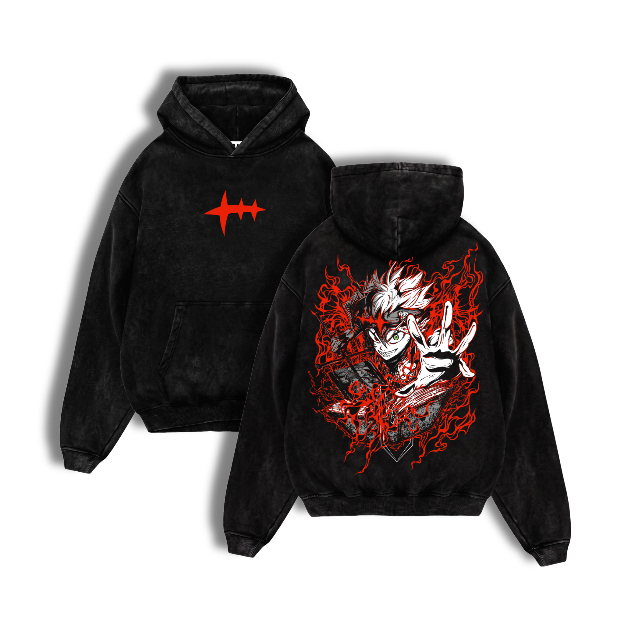 Polerón Acid Wash Asta: My Magic Is Never Giving Up - Black Clover