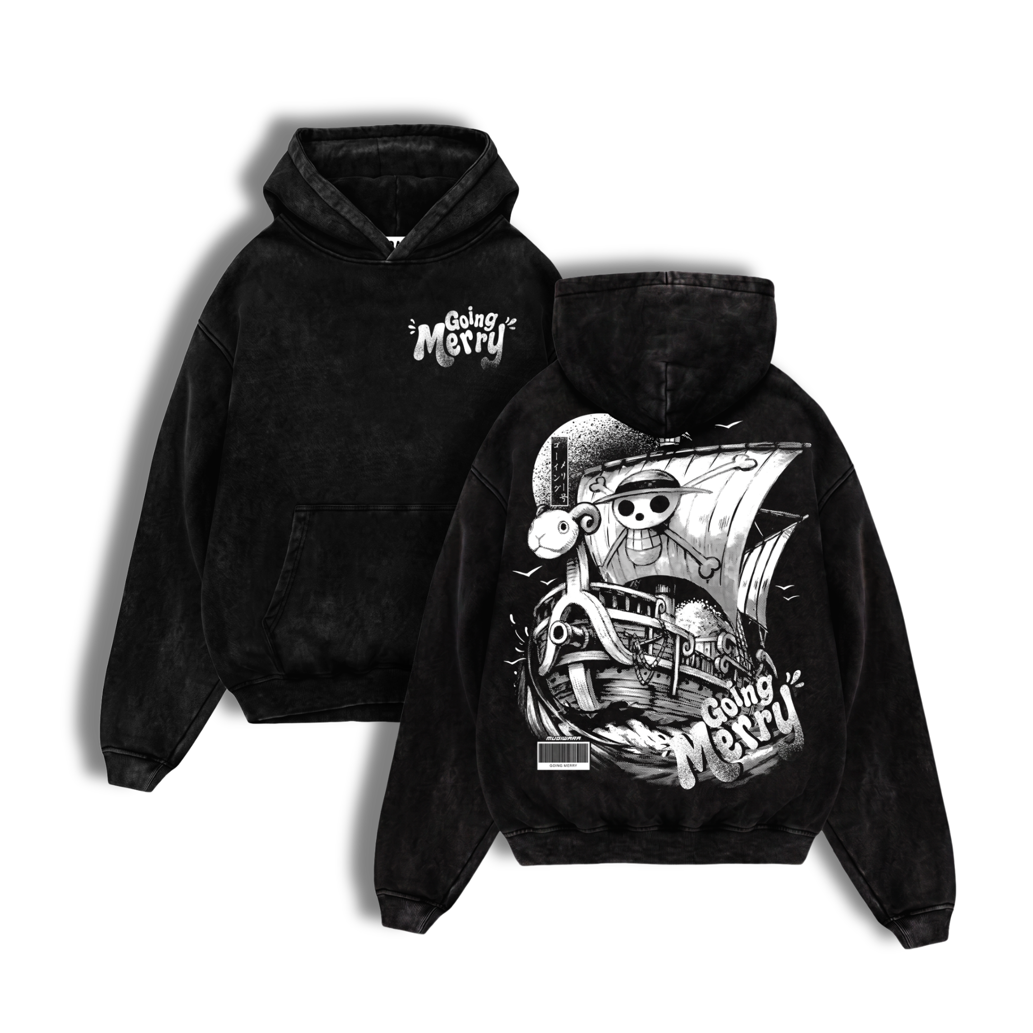 Polerón Acid Wash Going Merry: Our First Dream - One Piece