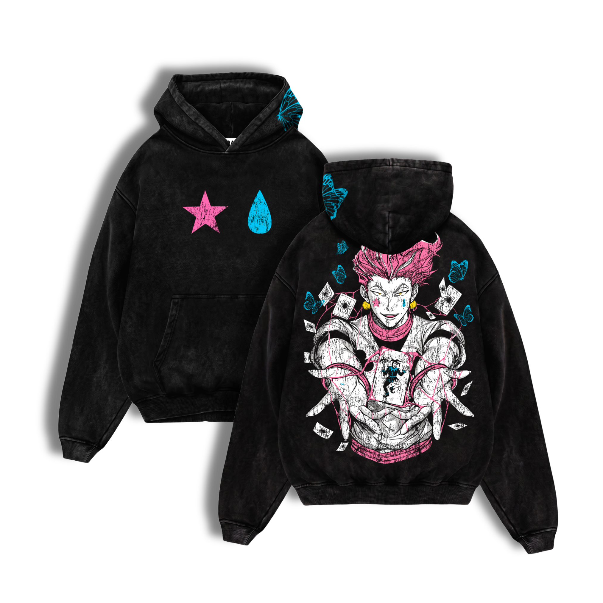 Polerón Acid Wash Hisoka Morow: Death’s Smile - Hunter x Hunter
