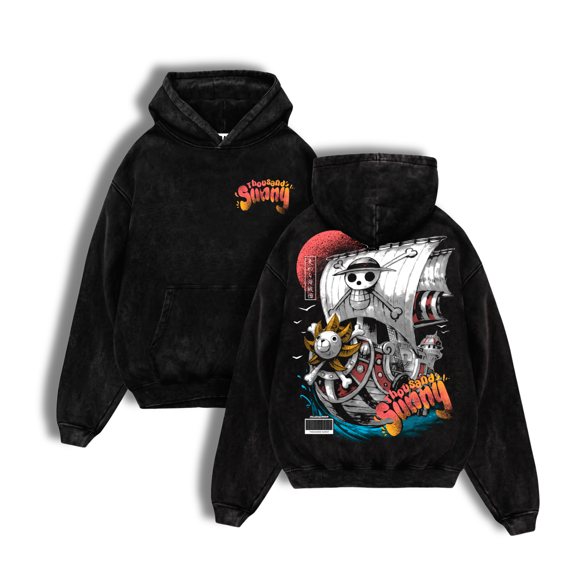 Polerón Acid Wash Thousand Sunny: Lion of the New World - One Piece