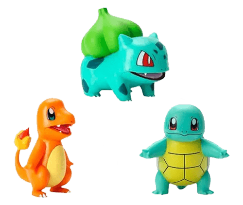 Tri Pack de Figuras Iniciales de Kanto - Pokémon